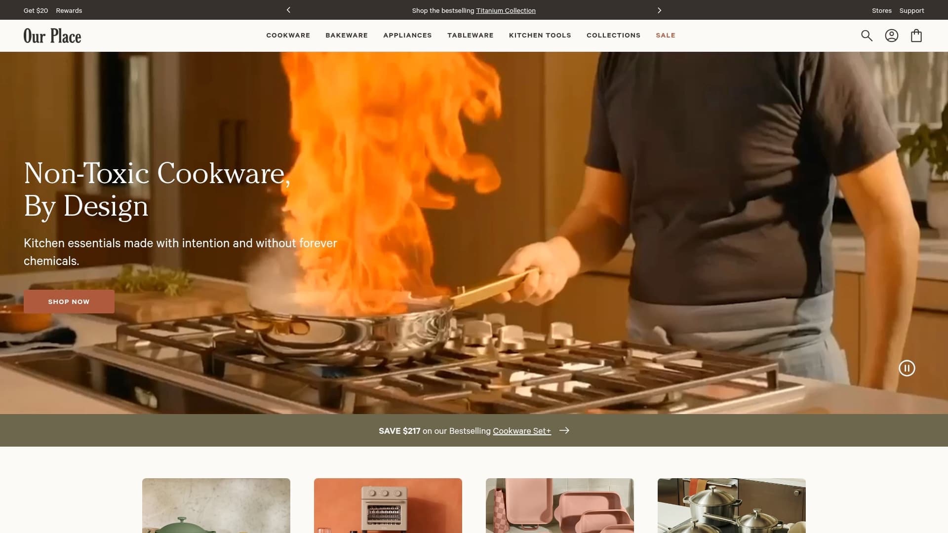 Our Place sponsor landing page advertised on The Prosecutors