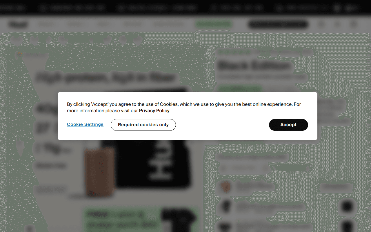 Huel sponsor landing page advertised on Adam Carolla Show