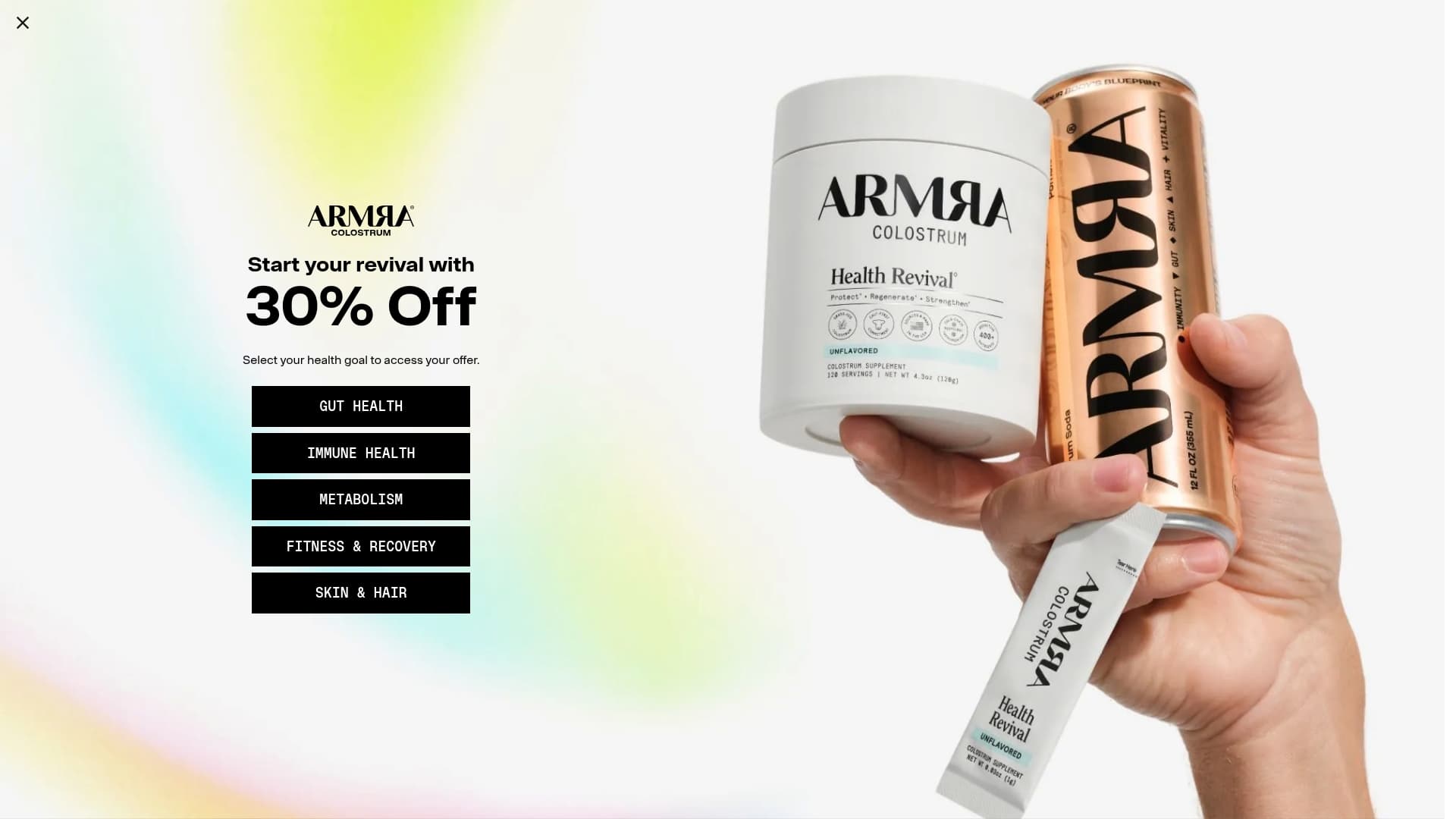 Armra sponsor landing page advertised on The Toast