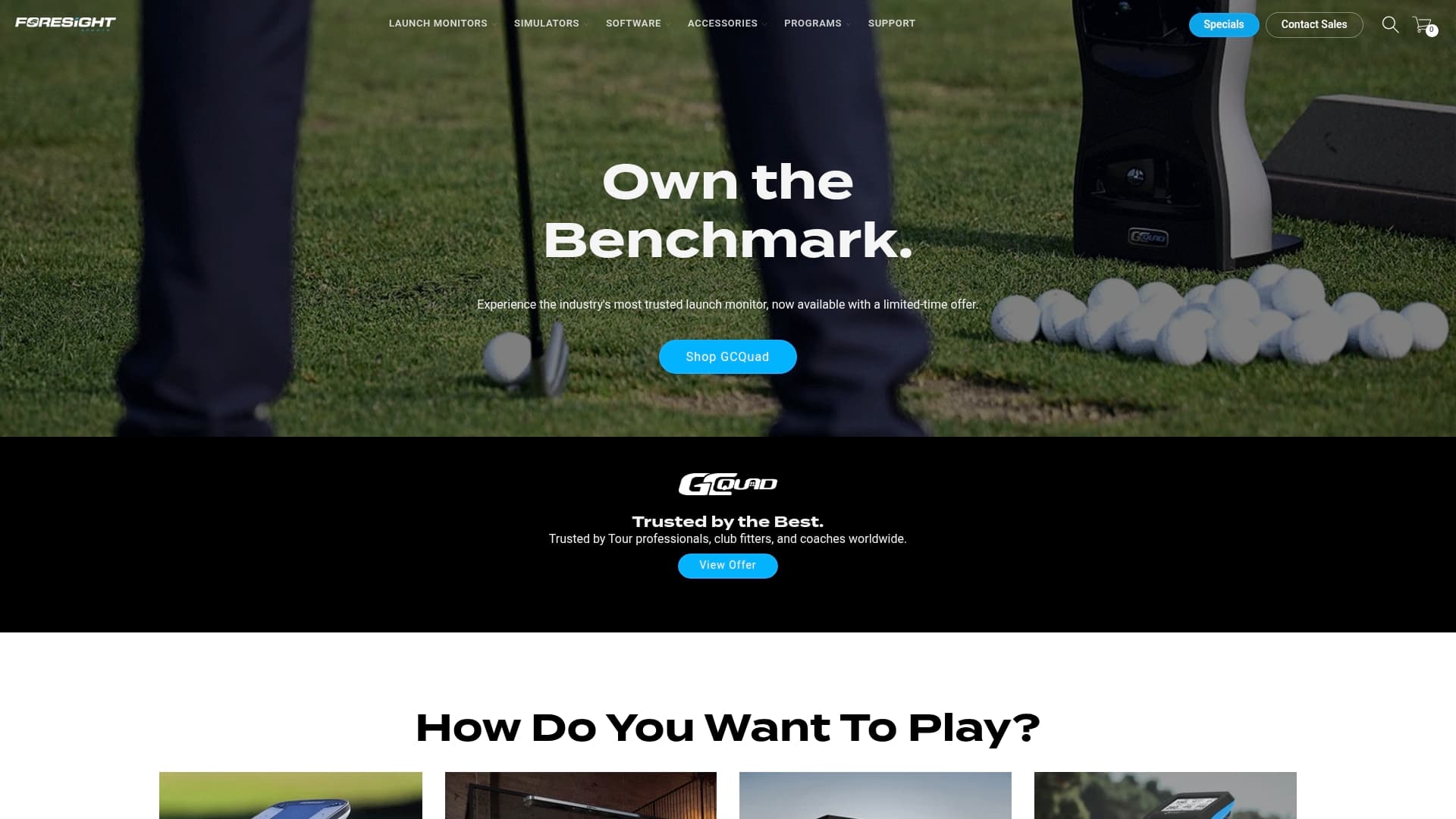 Foresight Sports sponsor landing page advertised on The Best of Coast to Coast AM