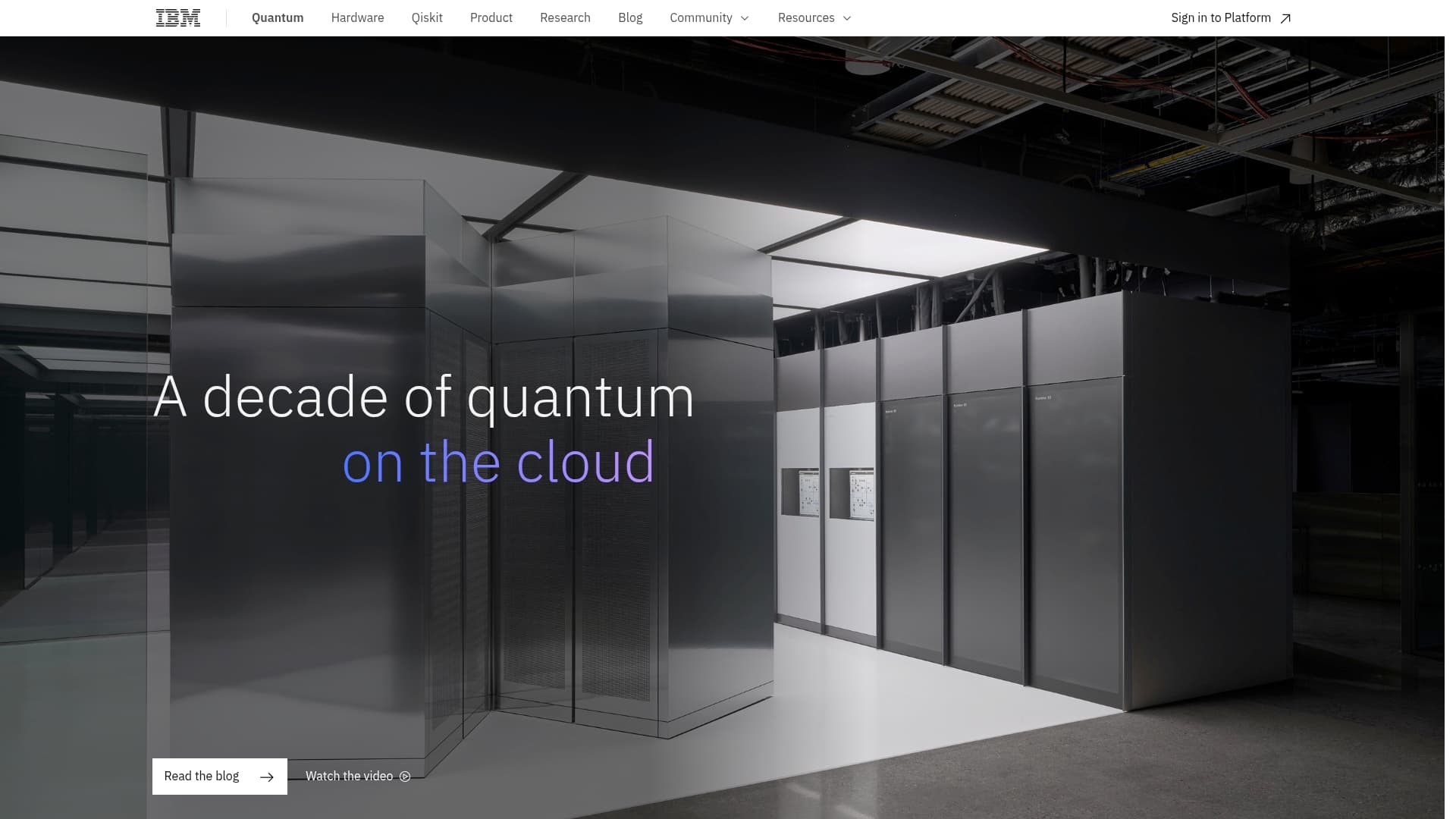IBM sponsor landing page advertised on The Vergecast