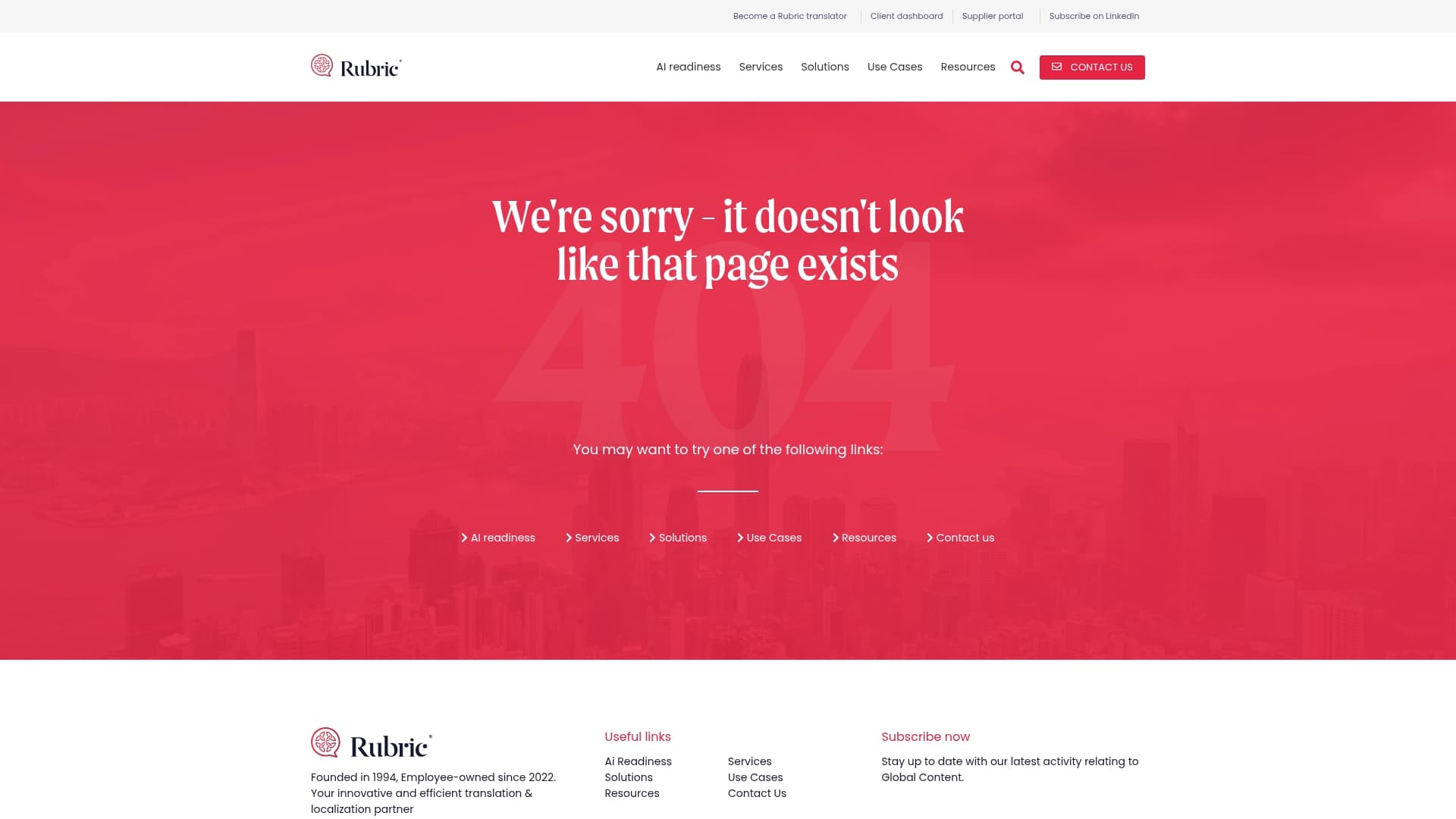 Rubrik sponsor landing page advertised on Morning Brew Daily