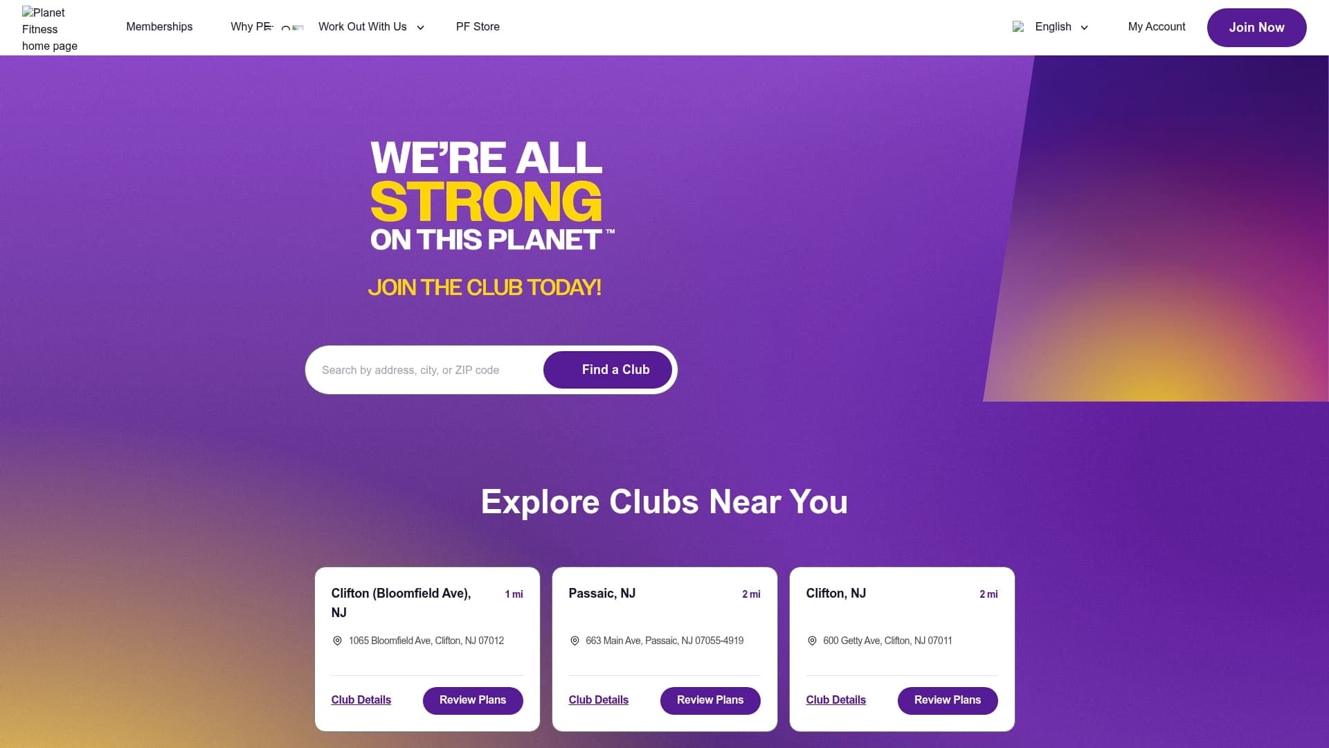 Planet Fitness sponsor landing page advertised on Pardon My Take