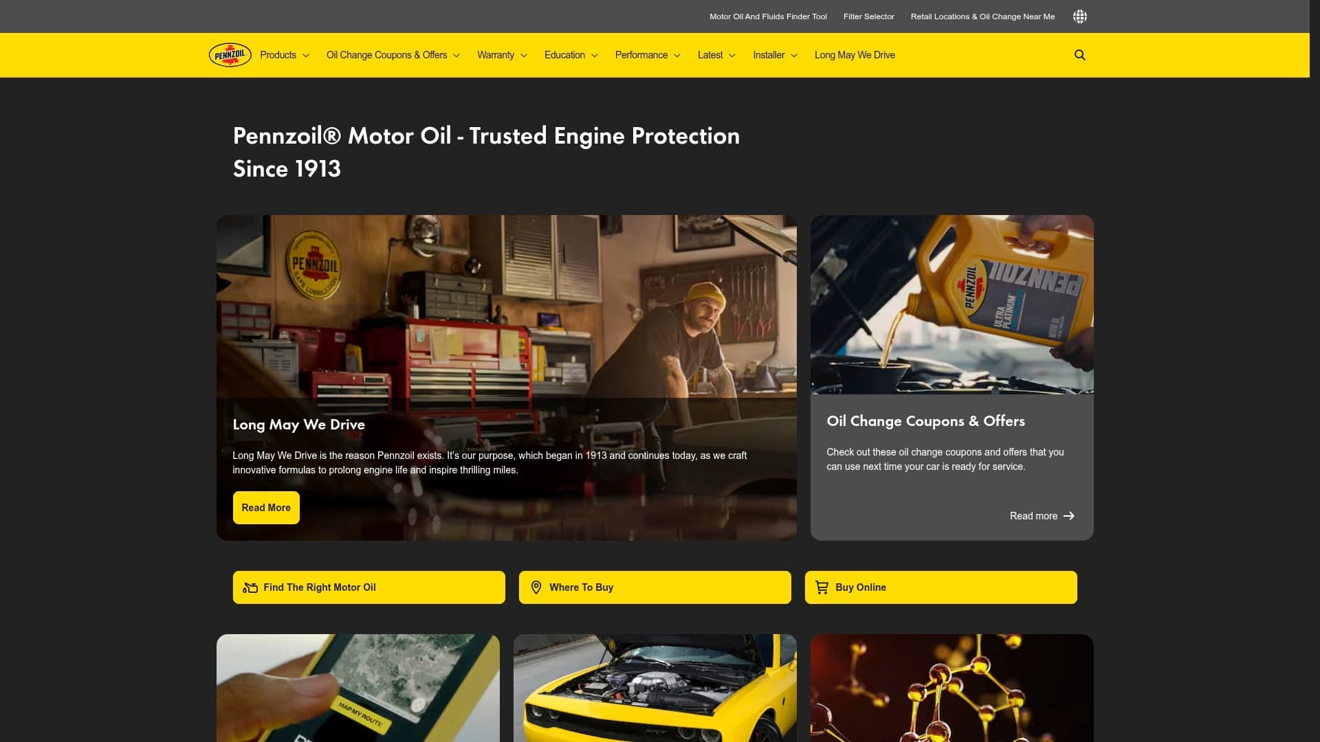 Pennzoil sponsor landing page advertised on Global News Podcast
