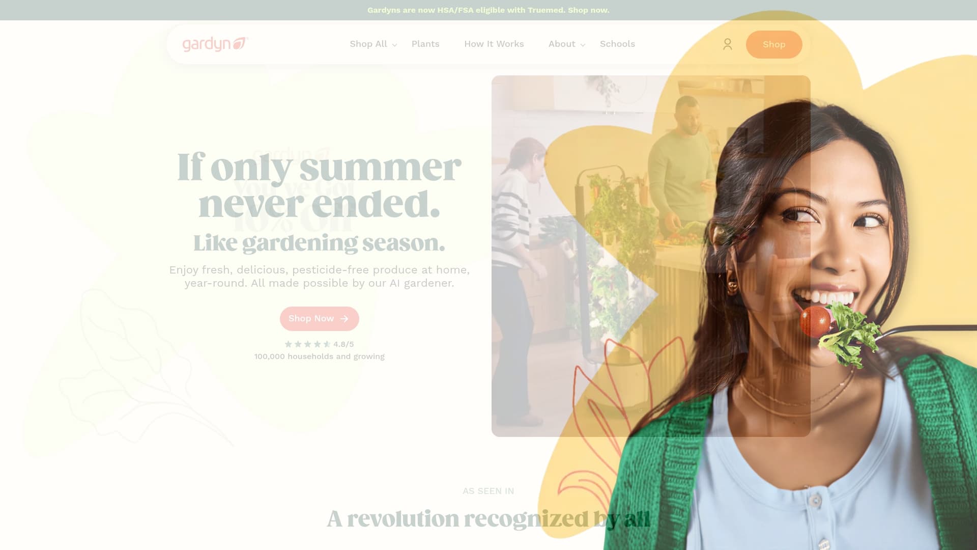 Garden sponsor landing page advertised on The Bobby Bones Show