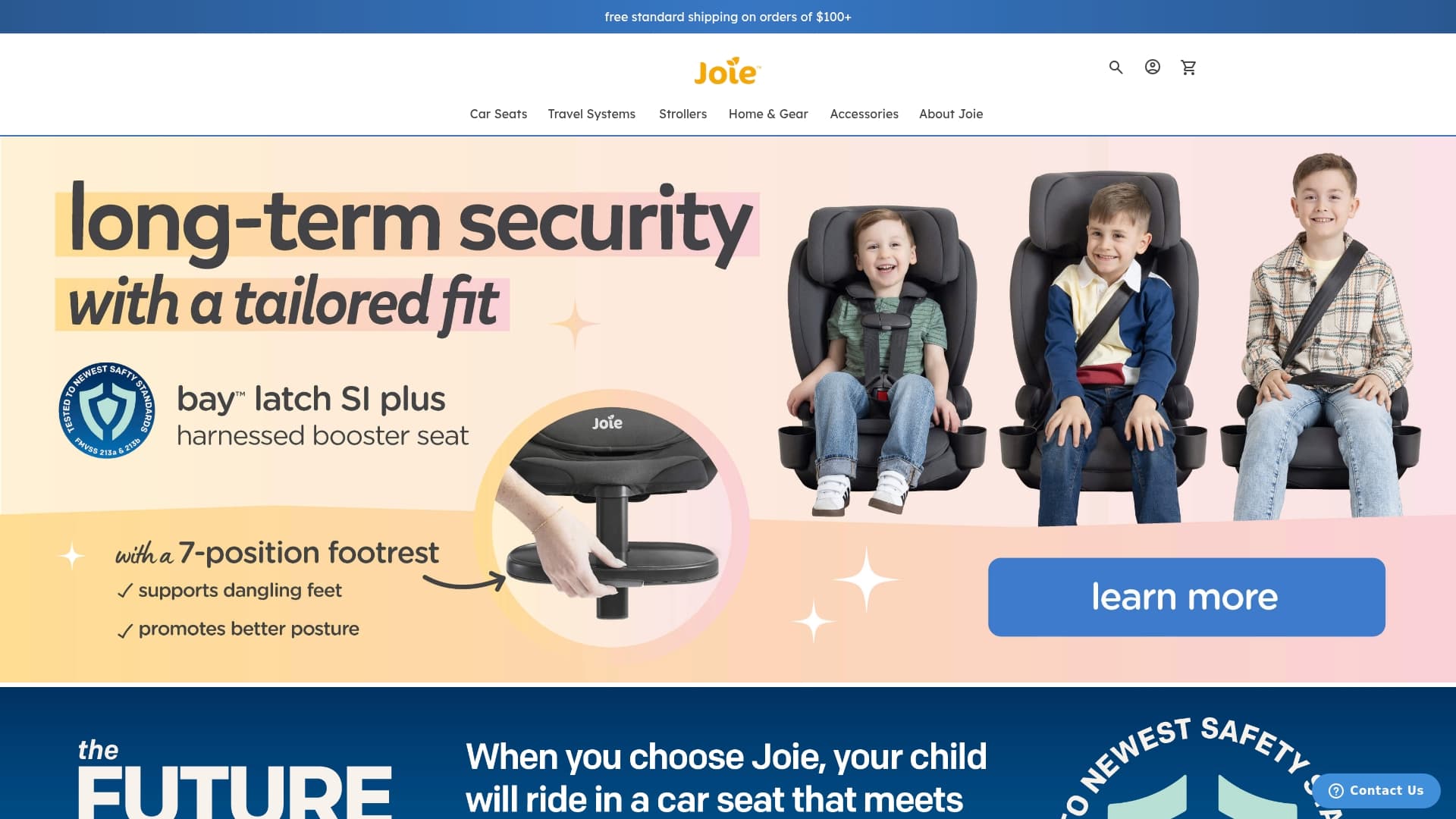 Joie sponsor landing page advertised on The Best of Coast to Coast AM