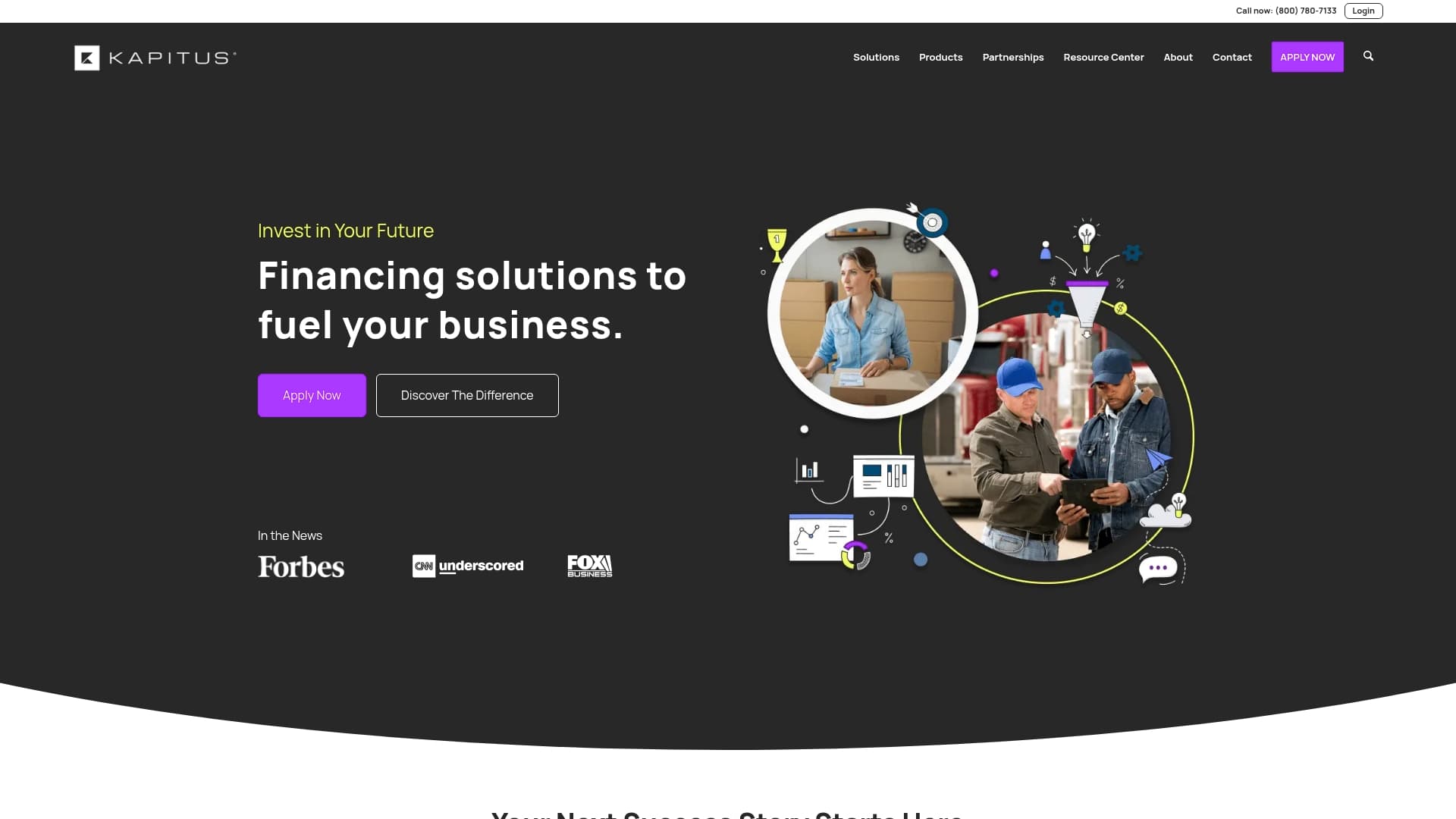 Capitus sponsor landing page advertised on You're Dead to Me