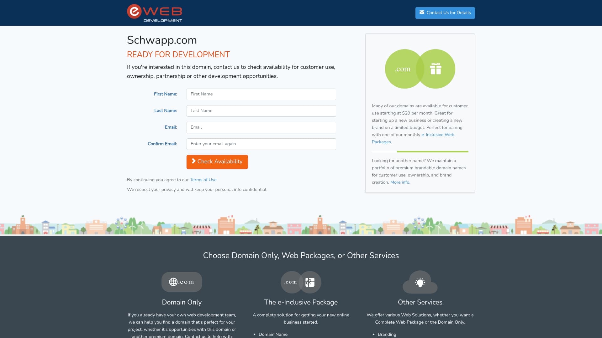 Charles Schwab sponsor landing page advertised on Americast