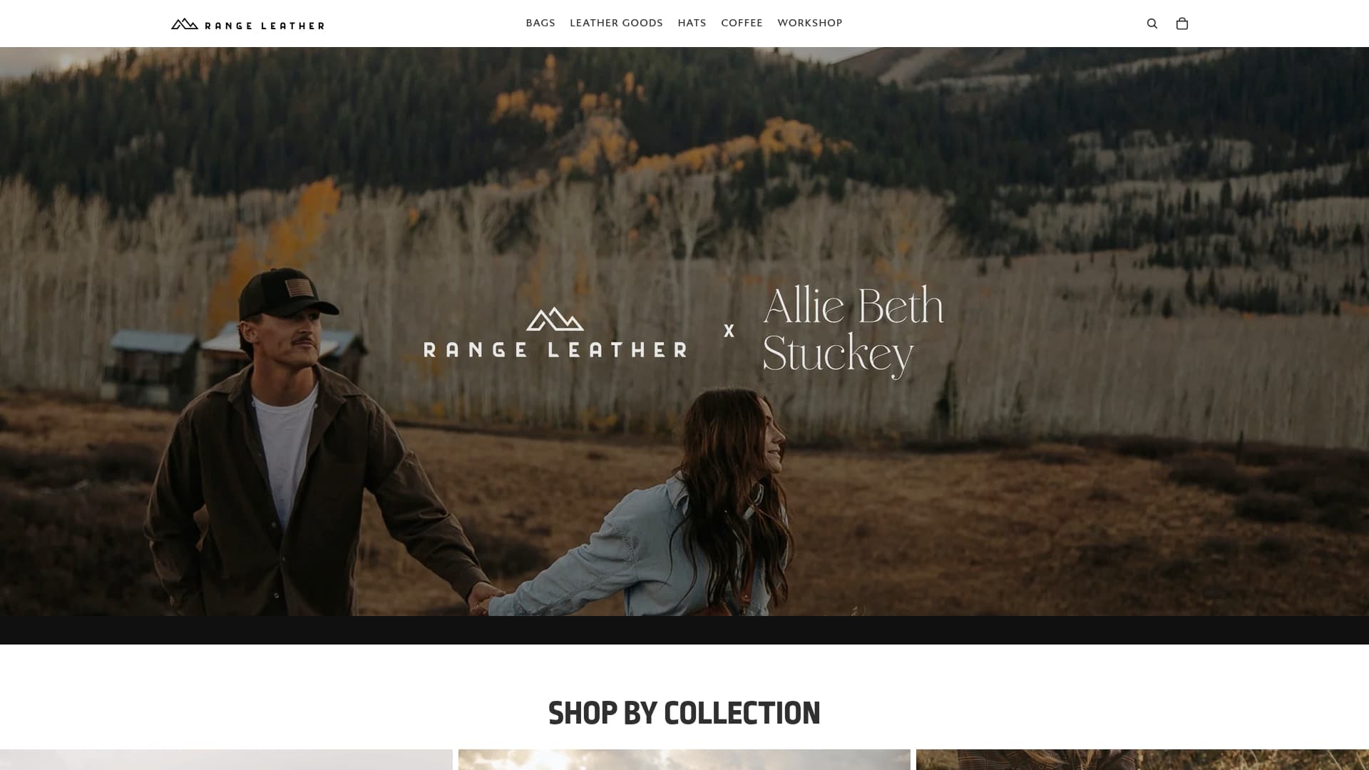 Range Leather sponsor landing page advertised on Relatable with Allie Beth Stuckey