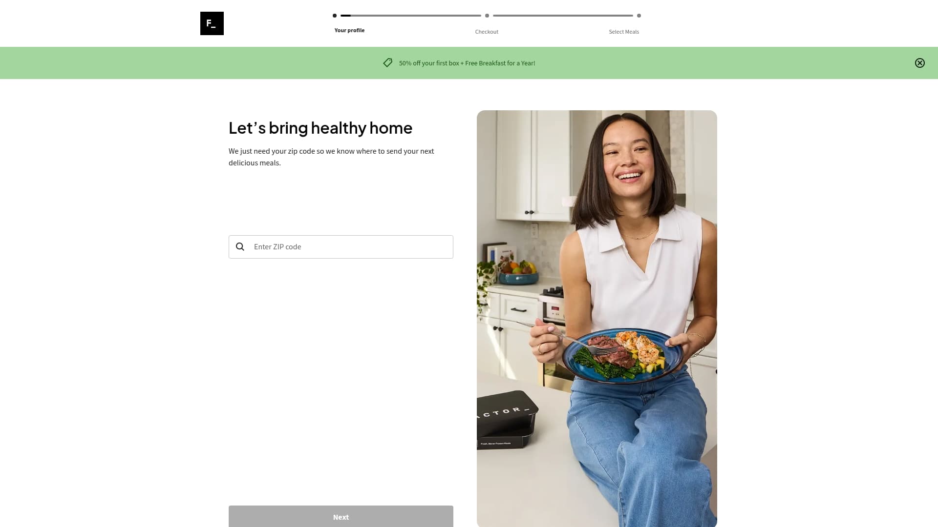 Factor sponsor landing page advertised on Welcome to Night Vale