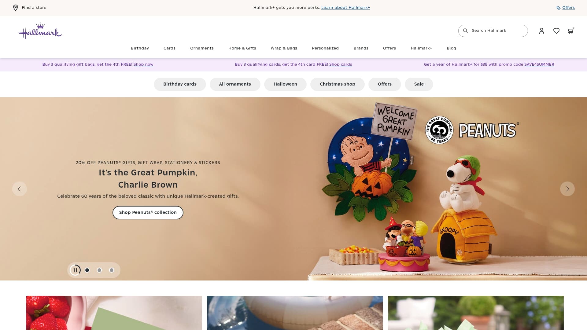 Hallmark sponsor landing page advertised on The Best 5 Minute Wine Podcast