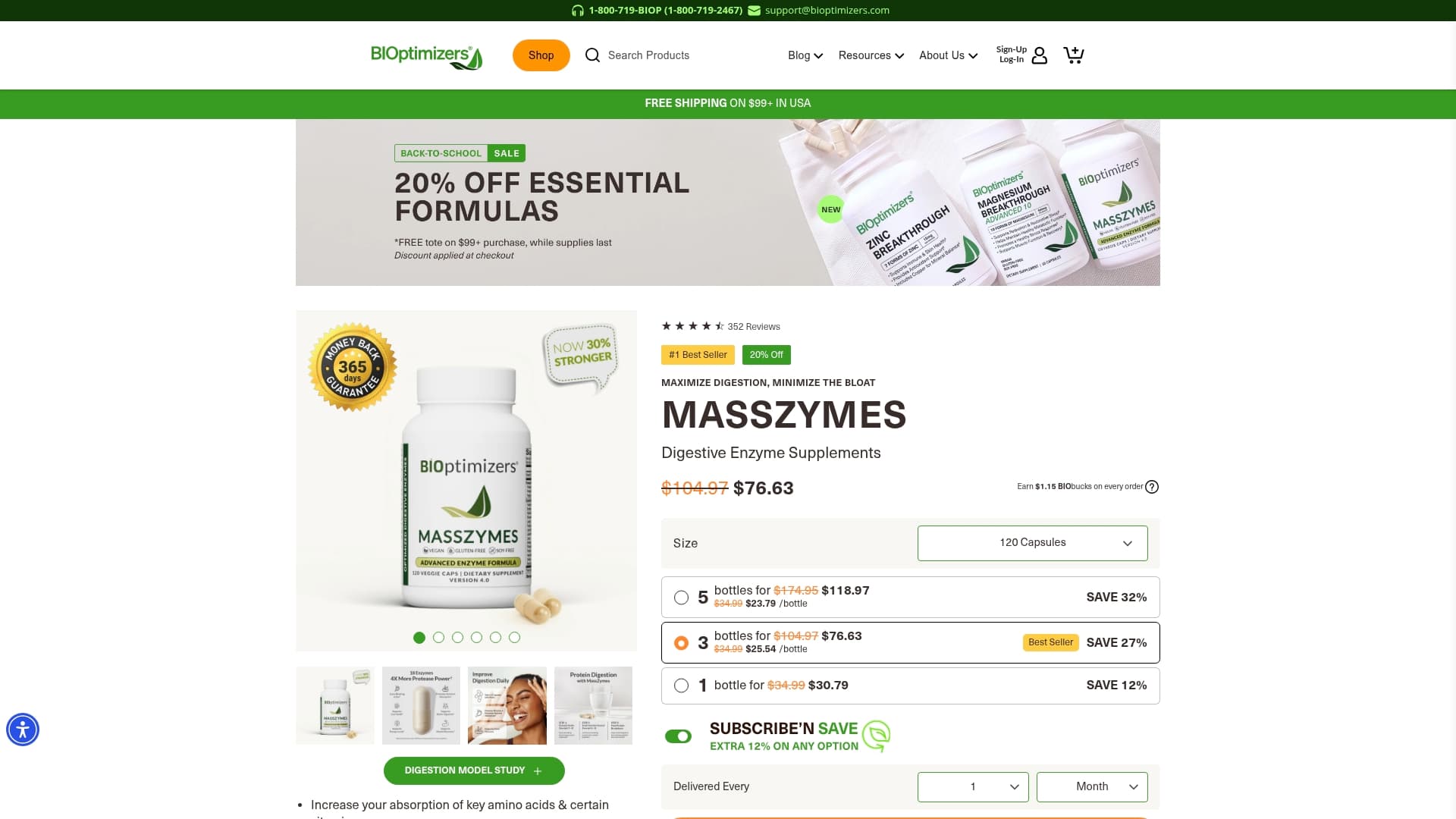 Bioptimizers sponsor landing page advertised on TRIGGERnometry