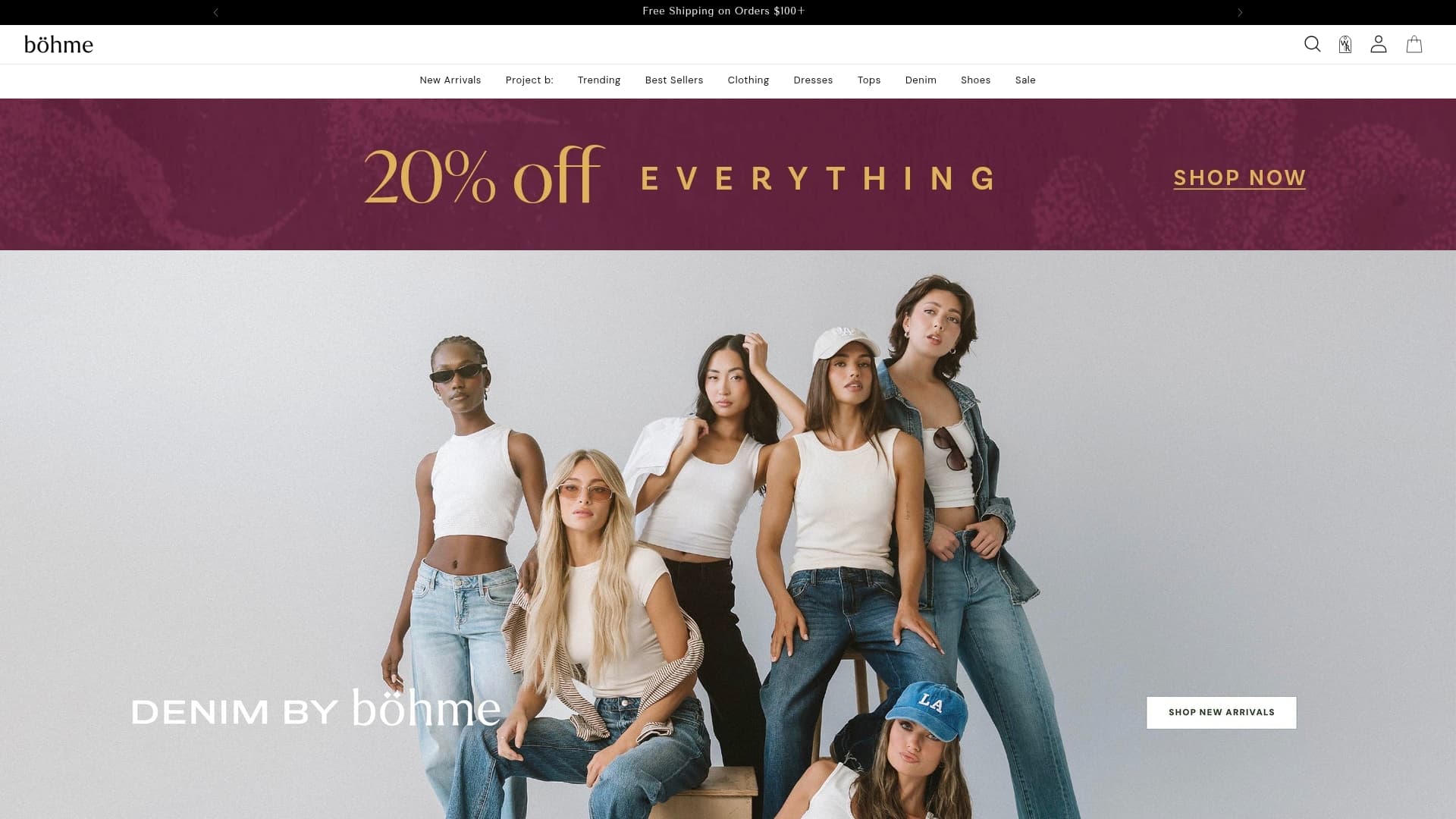 Bohme sponsor landing page advertised on The Breakfast Club