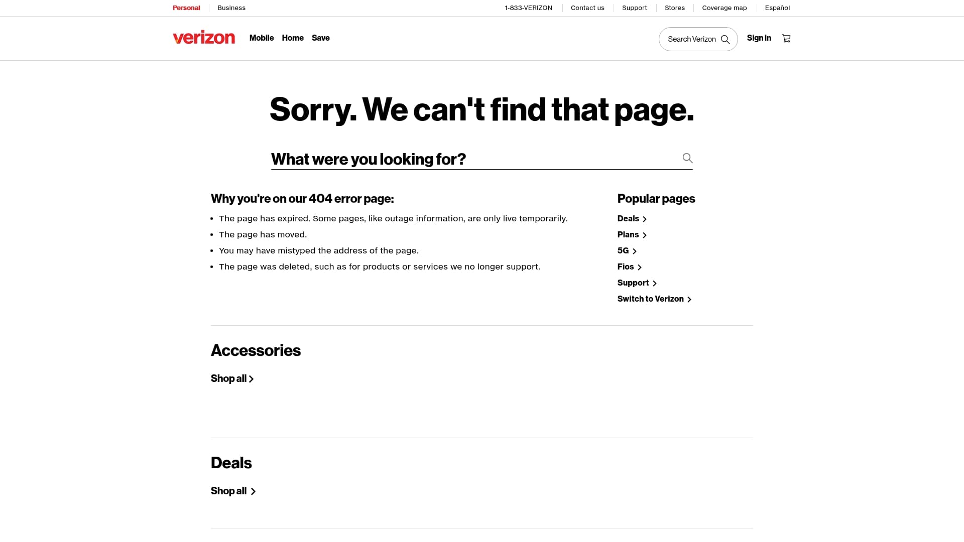 Verizon Business sponsor landing page advertised on The Herd with Colin Cowherd