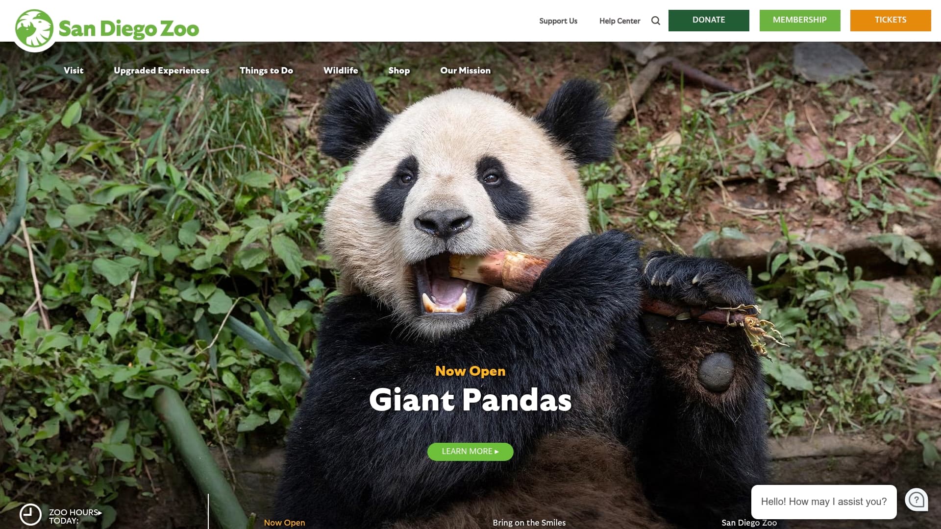 San Diego Zoo sponsor landing page advertised on The MeatEater Podcast
