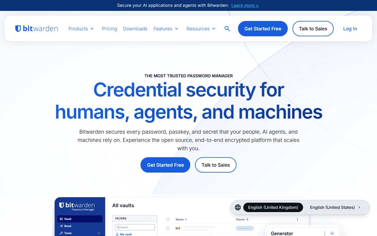 Bitwarden sponsor landing page advertised on 9to5Mac Daily