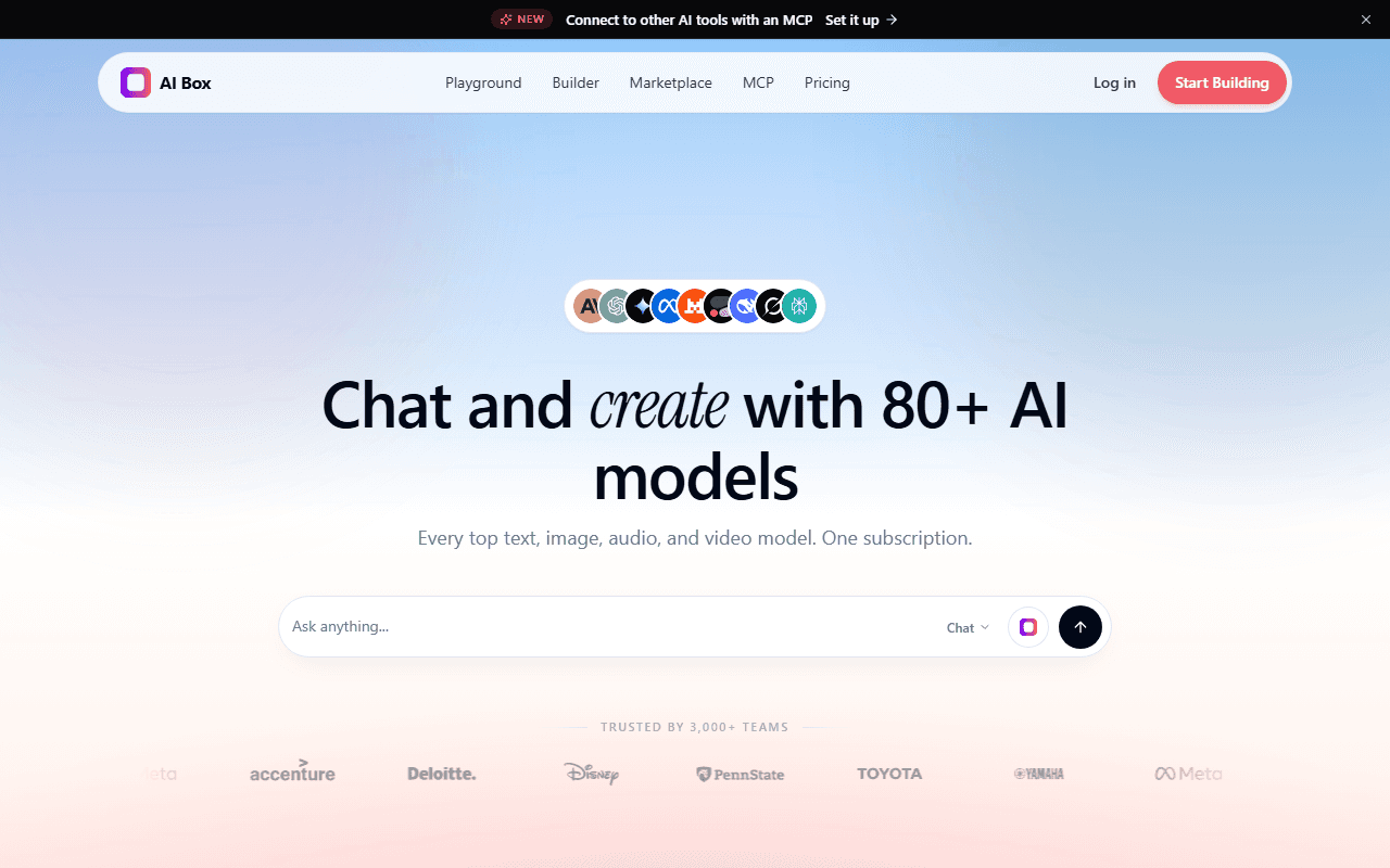 aibox.ai sponsor landing page advertised on Last Week in AI