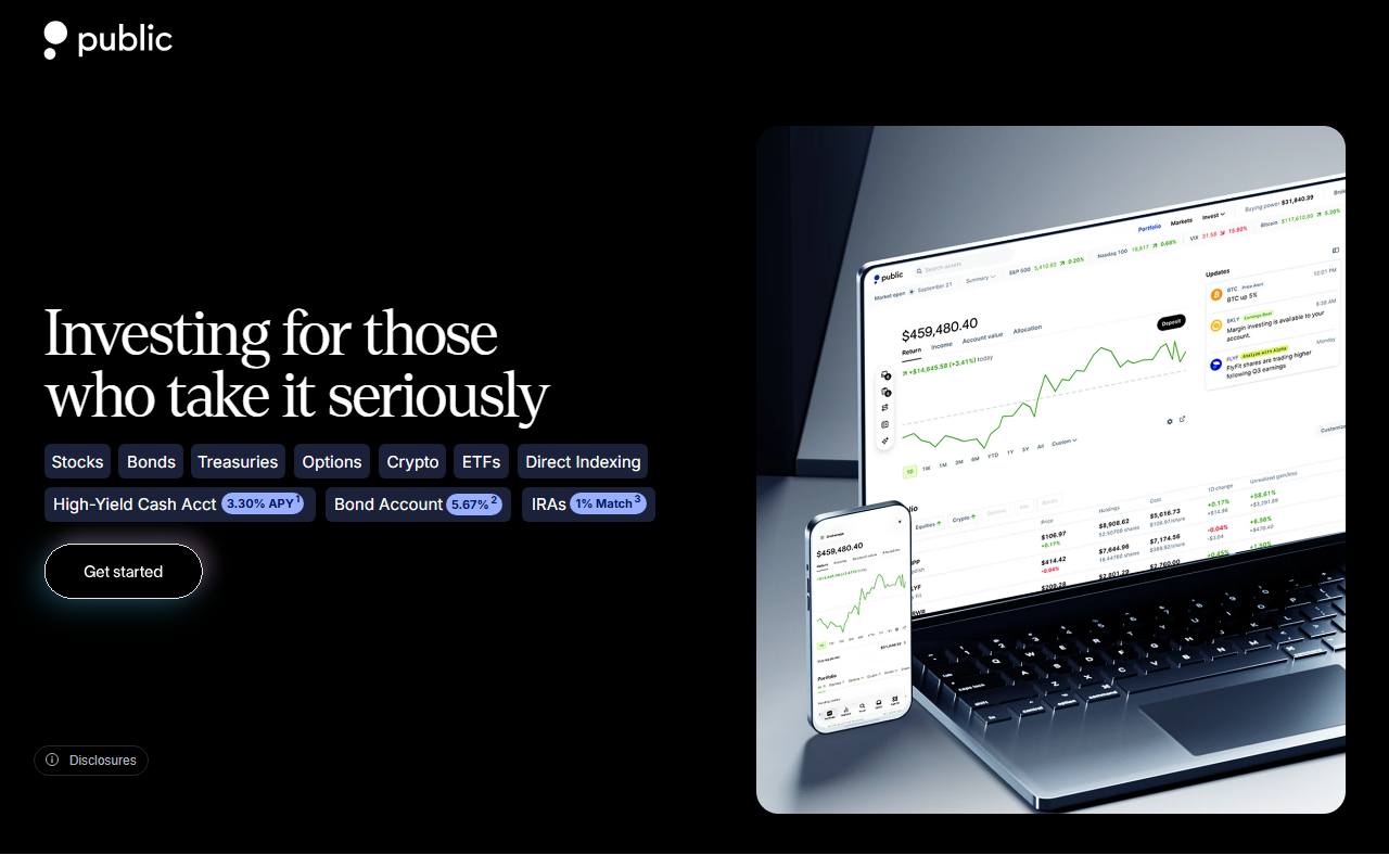 Public sponsor landing page advertised on Odd Lots