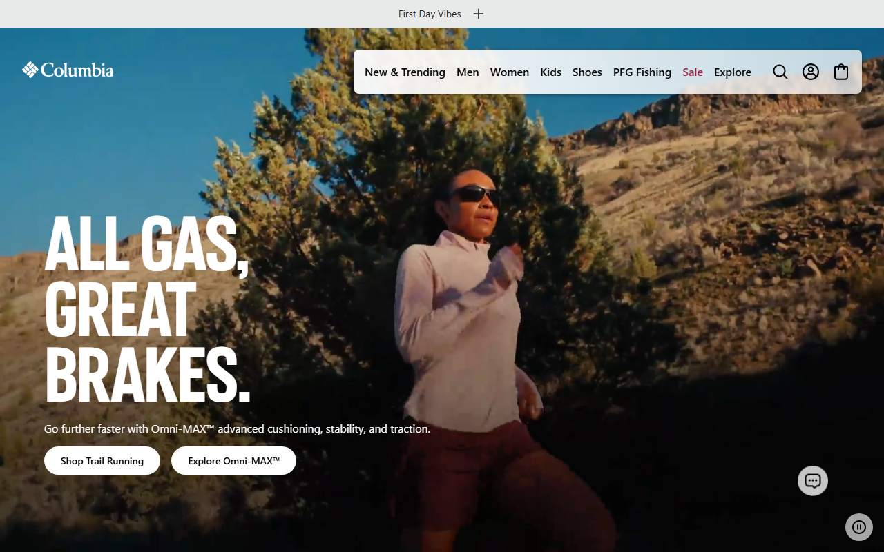 Columbia sponsor landing page advertised on The Rest Is Science
