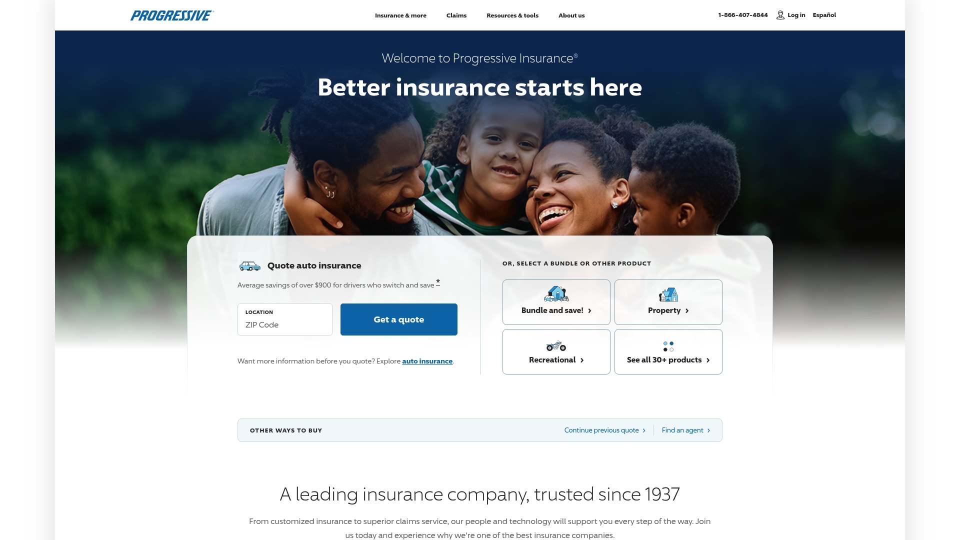 Progressive sponsor landing page advertised on LINUX Unplugged