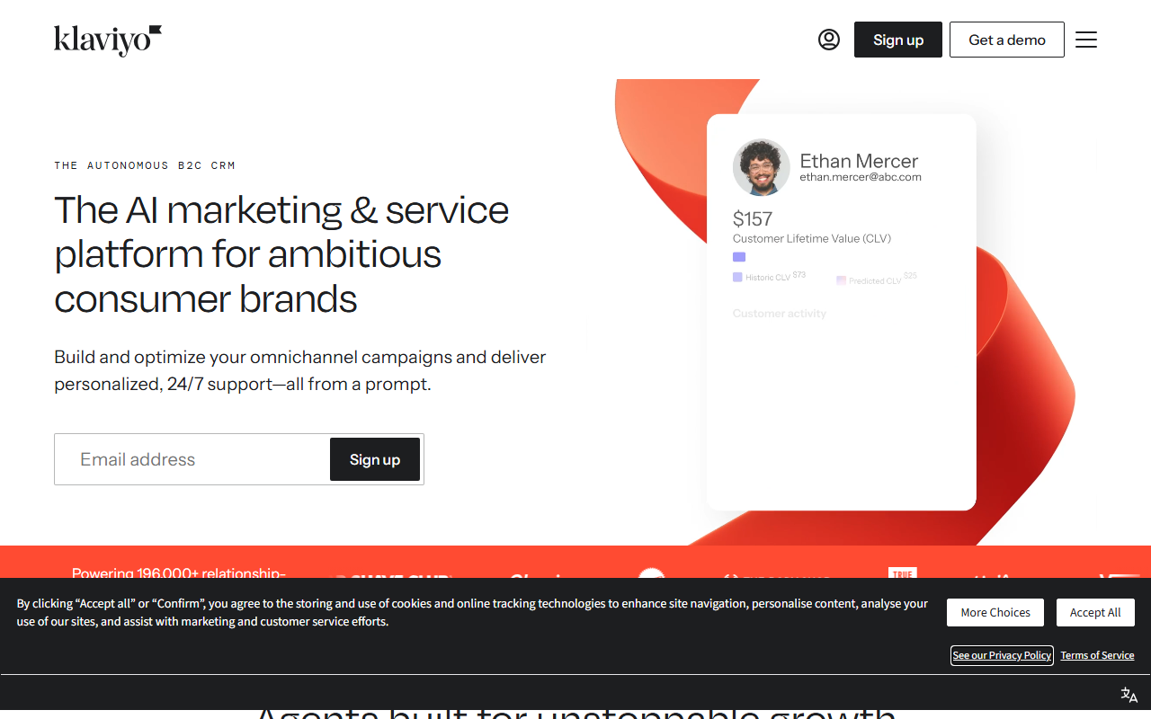 Ring sponsor landing page advertised on The Vergecast