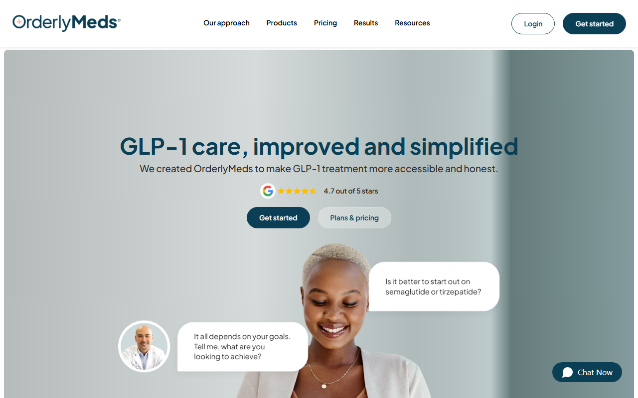 Orderly Meds sponsor landing page advertised on Breaking Points with Krystal and Saagar