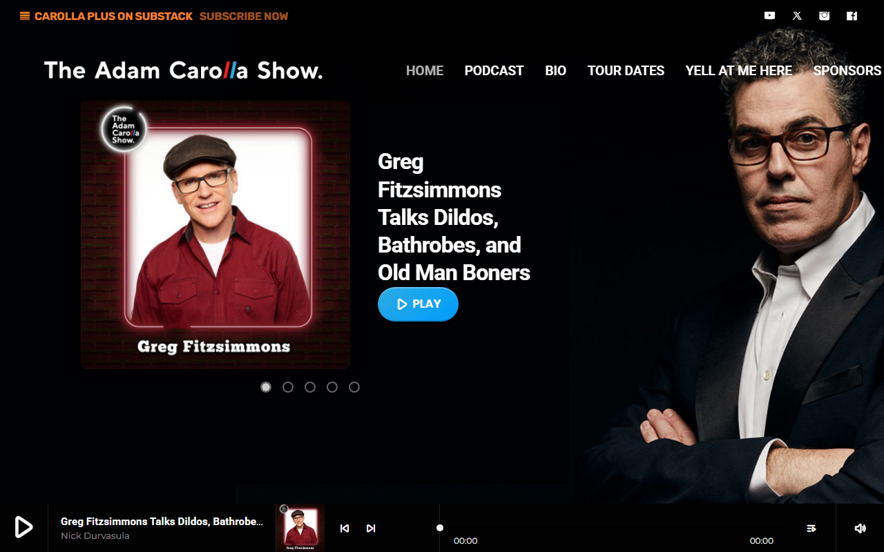 Tax Resolution Services sponsor landing page advertised on Adam Carolla Show