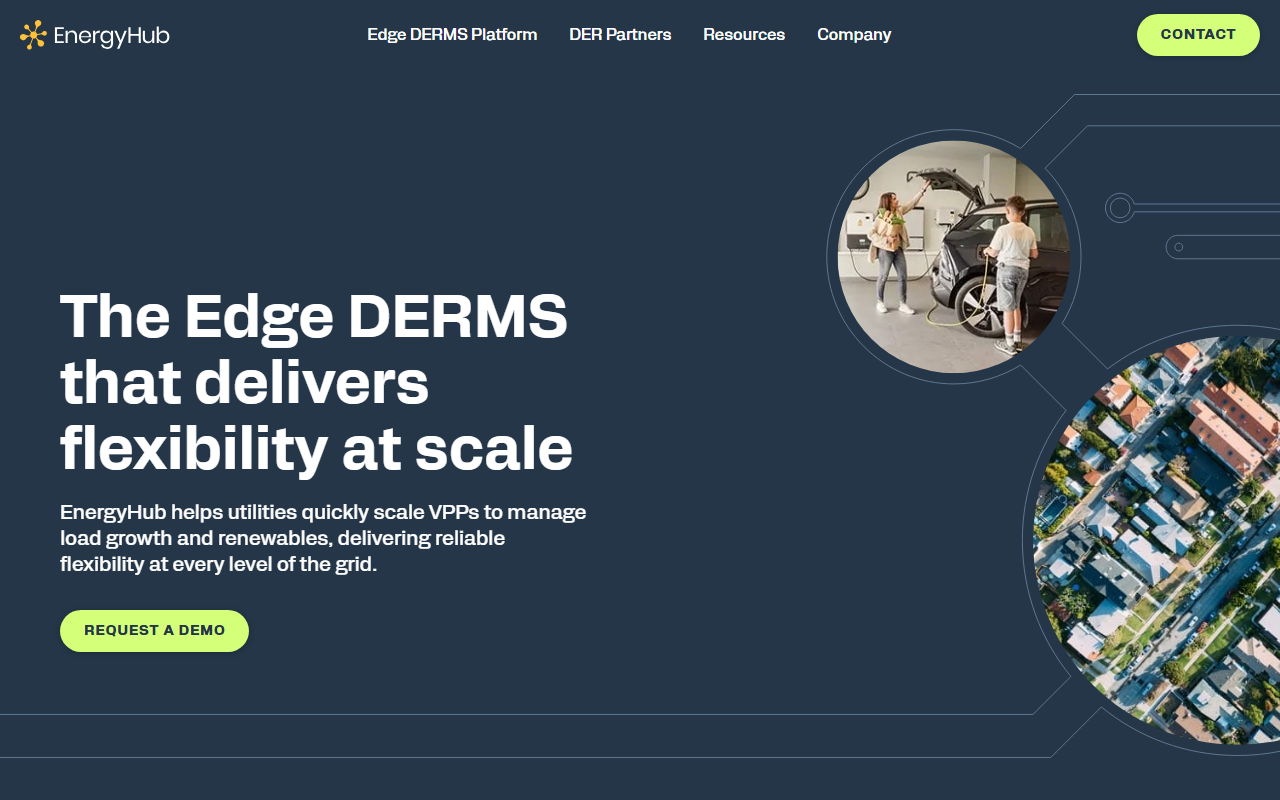 EnergyHub sponsor landing page advertised on Catalyst with Shayle Kann