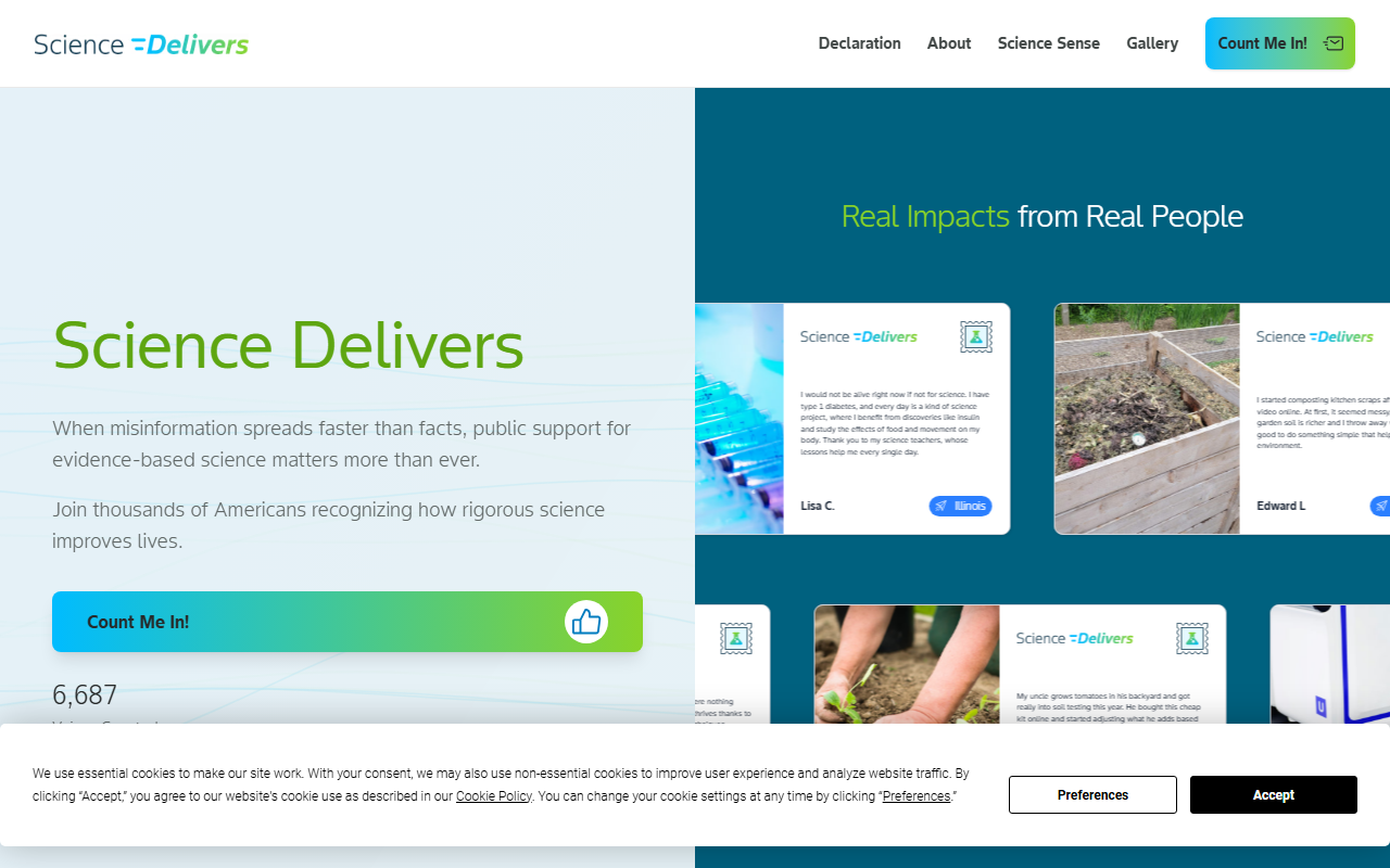 Bayer sponsor landing page advertised on TED Radio Hour