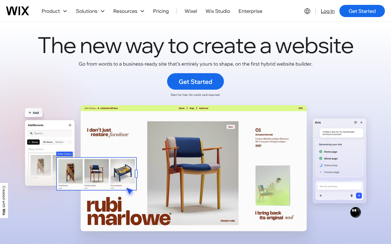 Wix Harmony sponsor landing page advertised on TechStuff