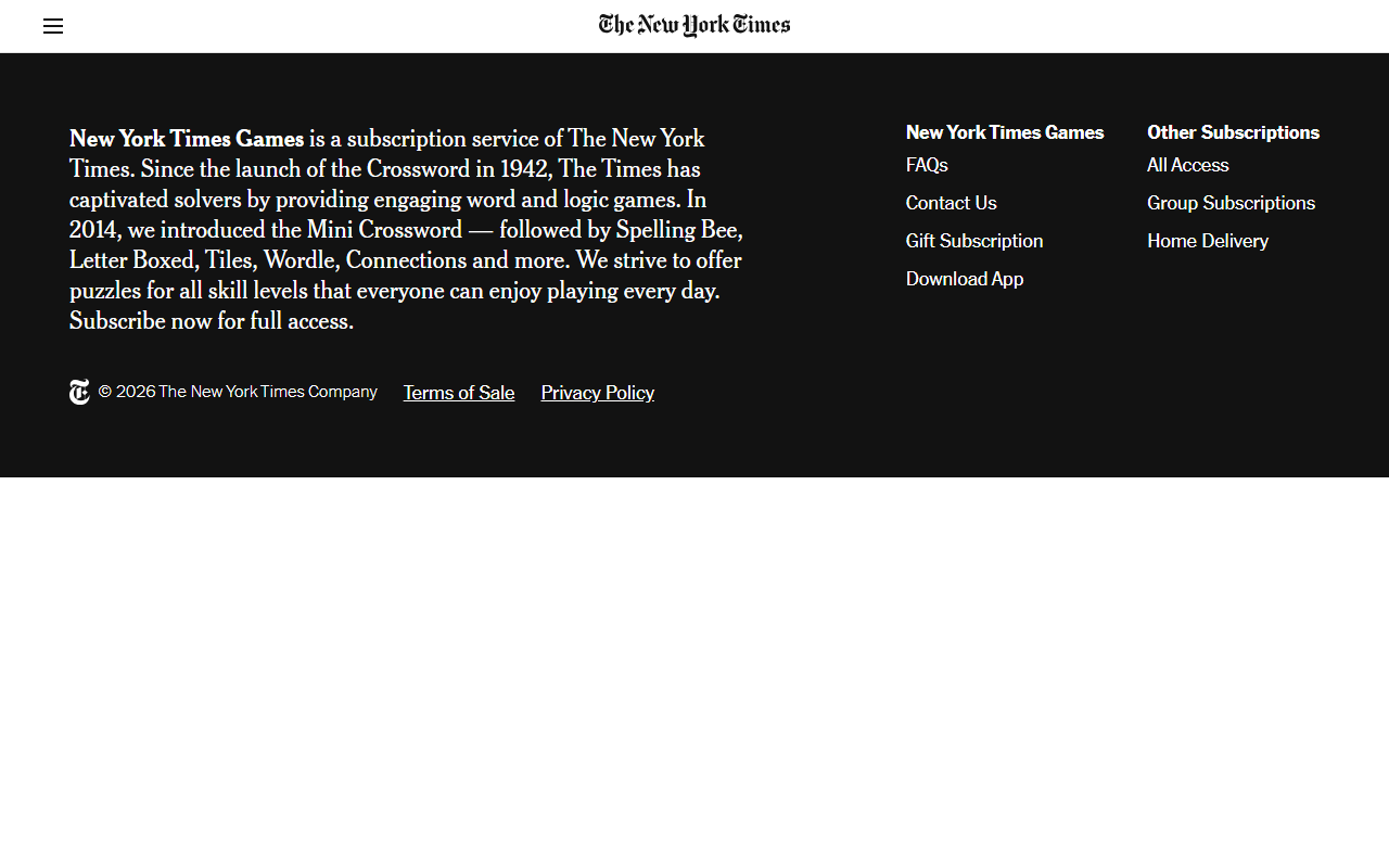 The Times sponsor landing page advertised on The Daily