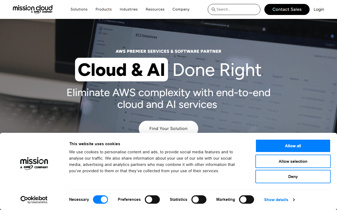 MissionCloud sponsor landing page advertised on The AI Breakdown: Daily Artificial Intelligence News and Discussions