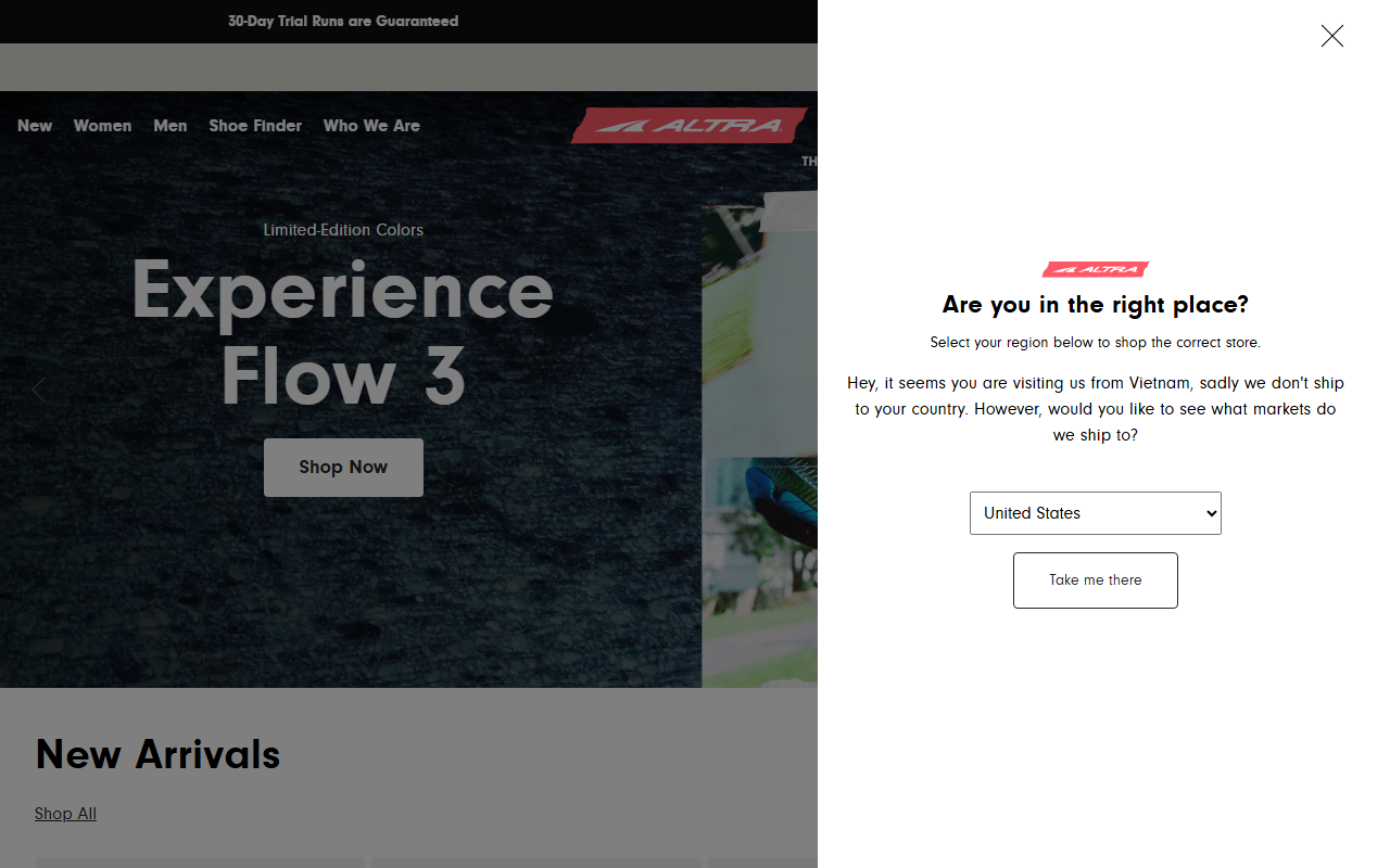 Ultra Running sponsor landing page advertised on On Purpose with Jay Shetty