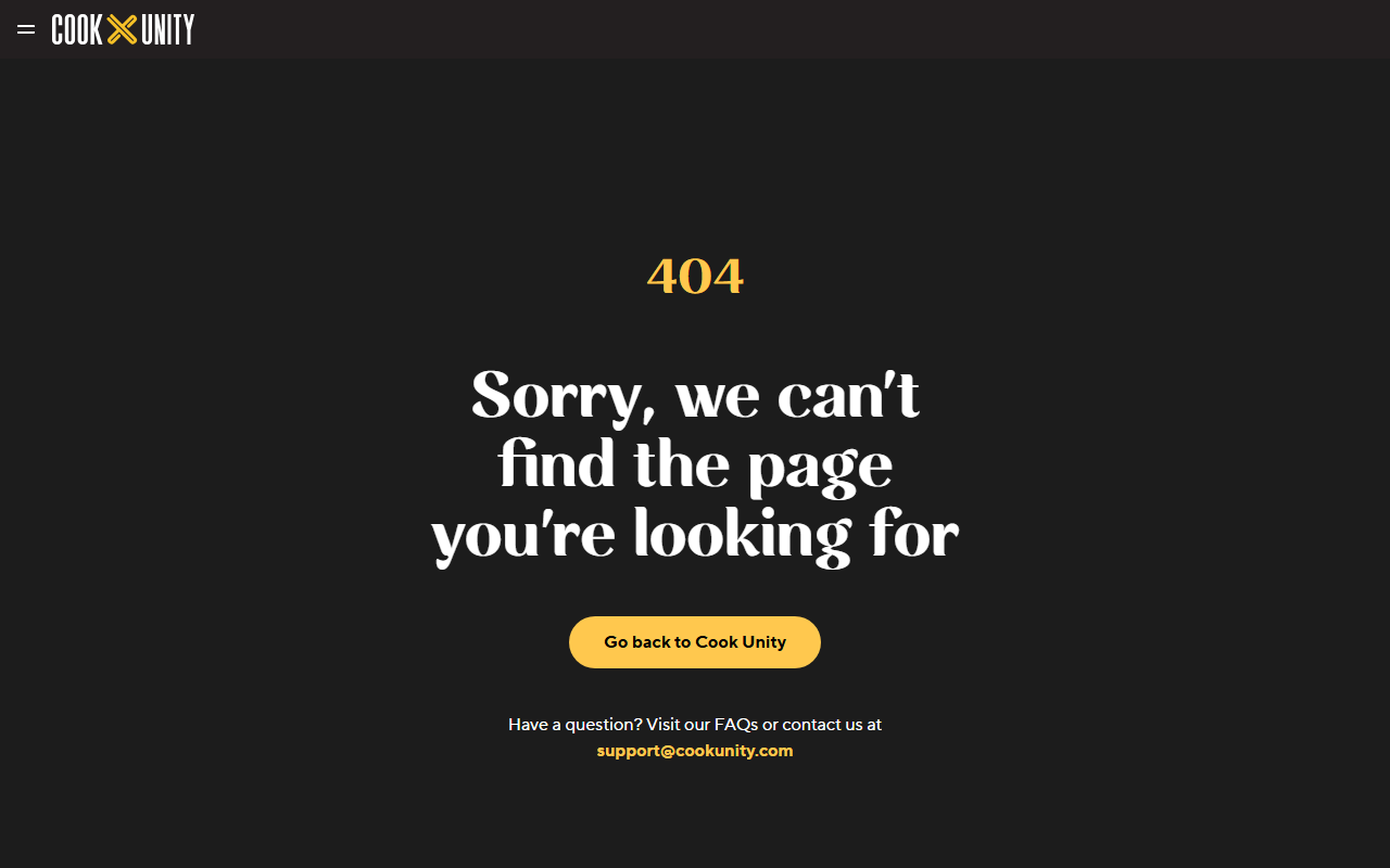 CookUnity sponsor landing page advertised on Planet Money