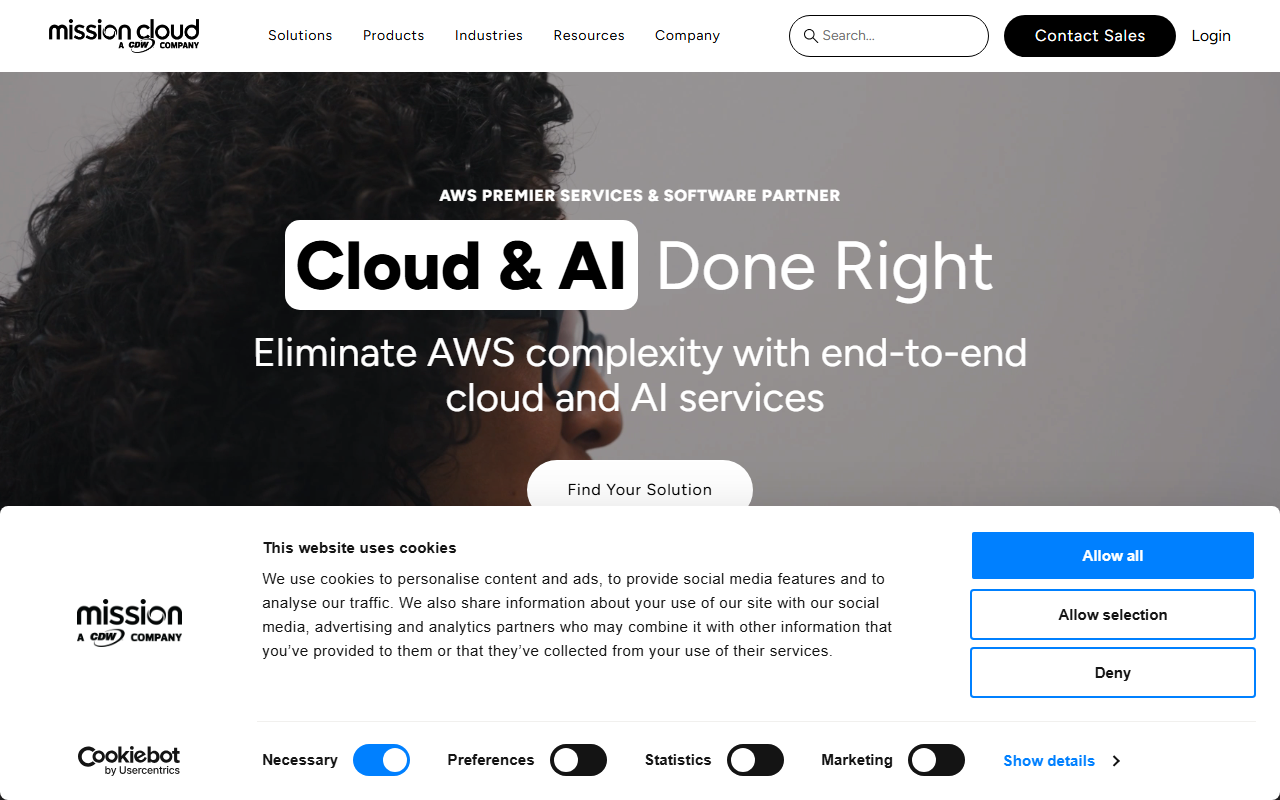 MissionCloud sponsor landing page advertised on The AI Breakdown: Daily Artificial Intelligence News and Discussions