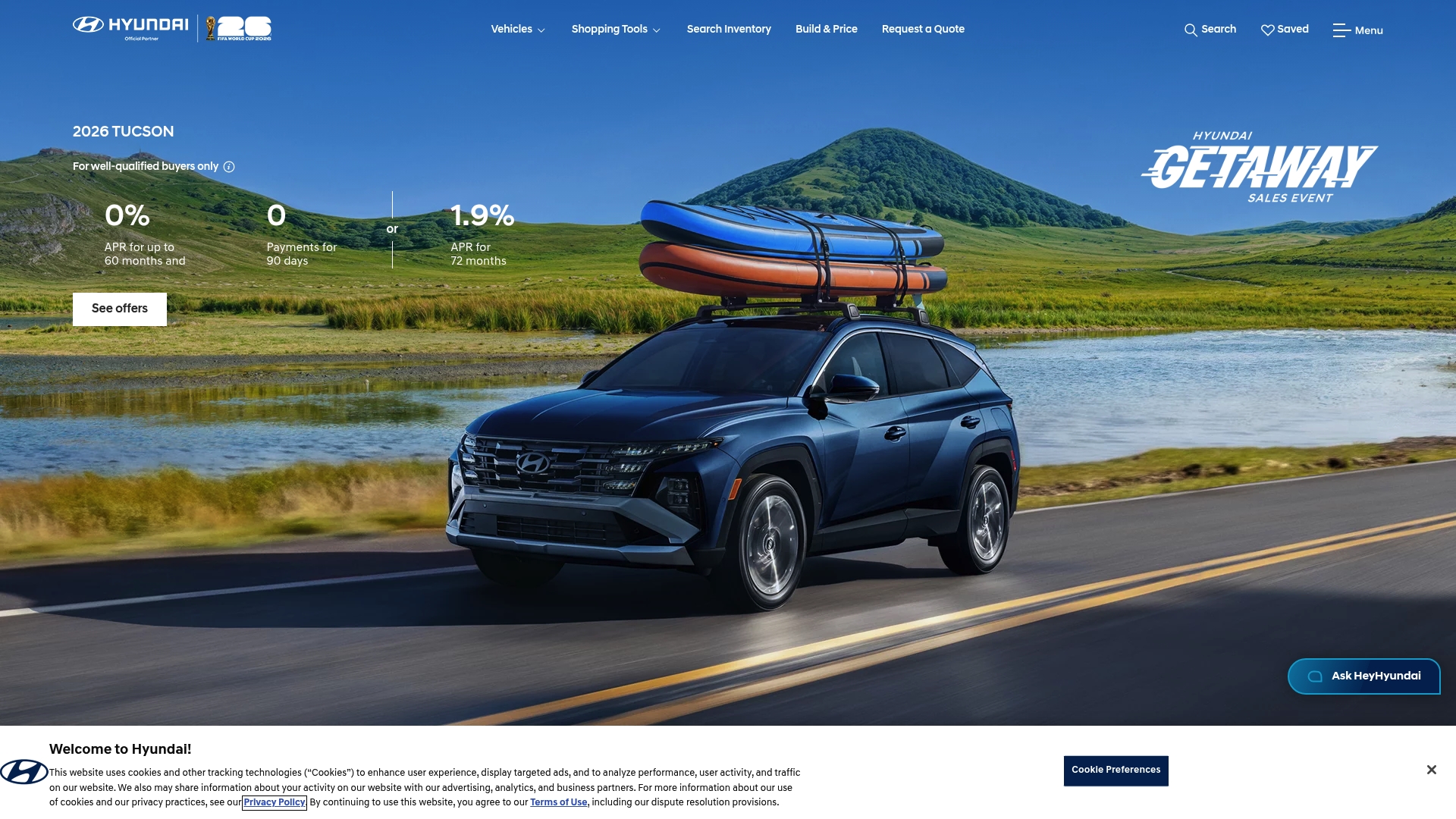 Hyundai Hybrids sponsor landing page advertised on Conan O’Brien Needs A Friend