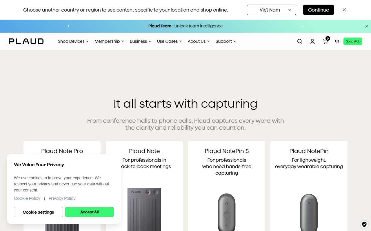 Plaud sponsor landing page advertised on Mr Obnoxious