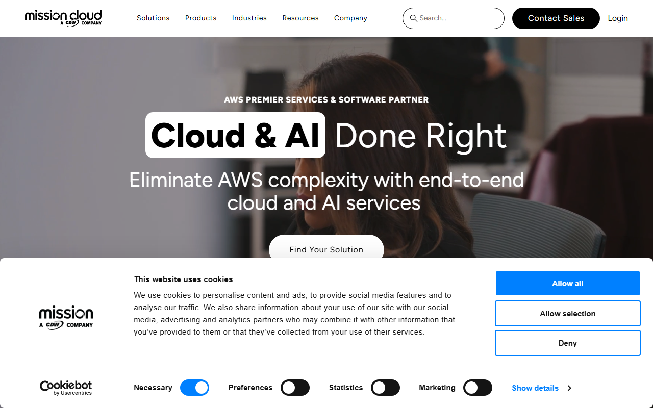 MissionCloud sponsor landing page advertised on The AI Breakdown: Daily Artificial Intelligence News and Discussions