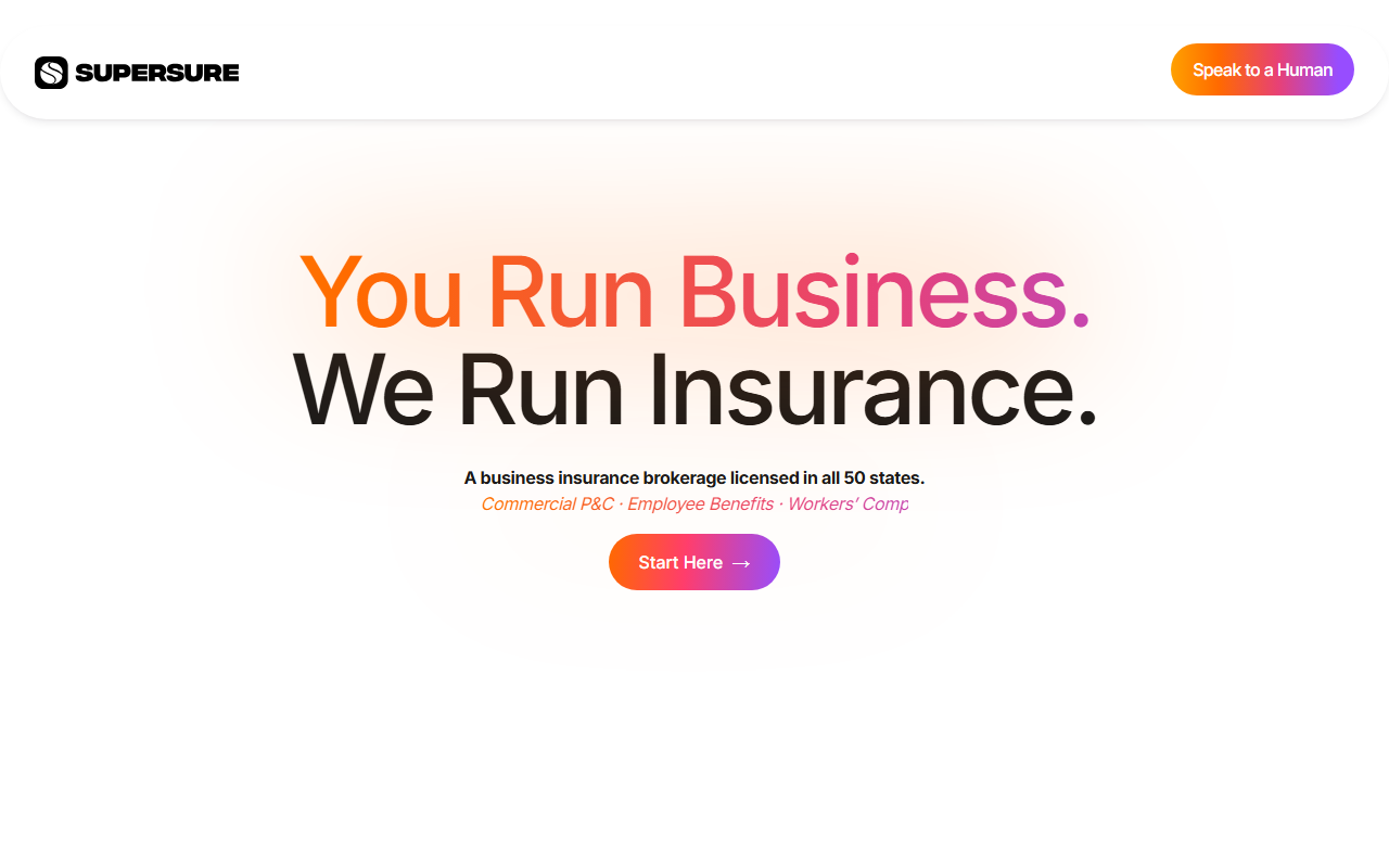 Supersure sponsor landing page advertised on The Megyn Kelly Show