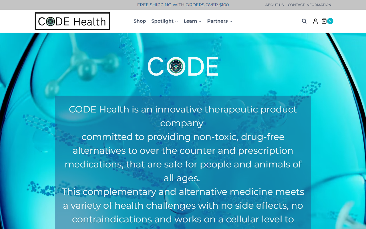 Code Health sponsor landing page advertised on The Ross Mandell Podcast