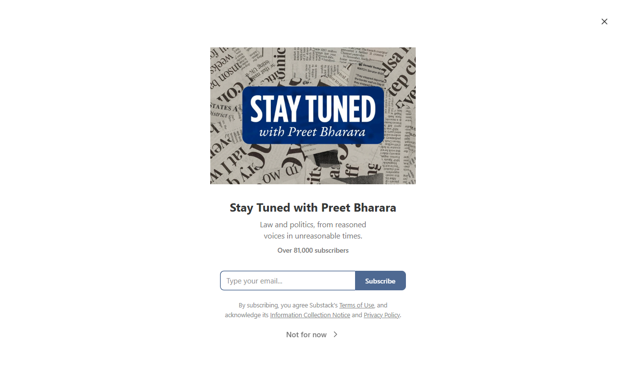Stay Tuned sponsor landing page advertised on Stay Tuned with Preet