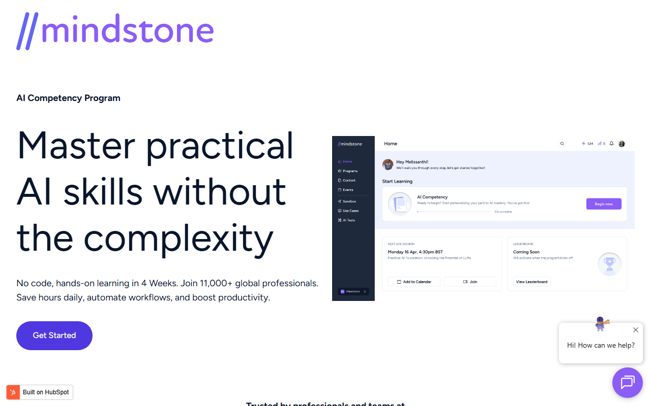 MindStone sponsor landing page advertised on Young and Profiting with Hala Taha