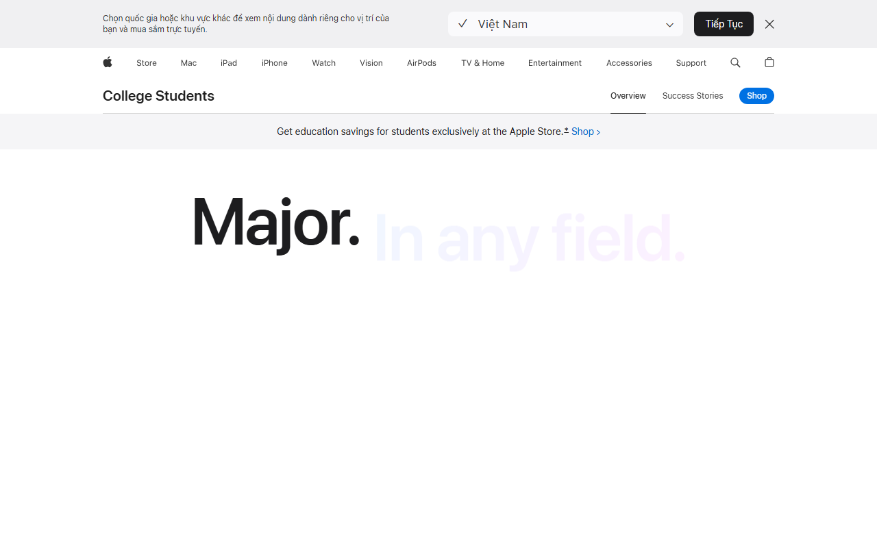 Apple sponsor landing page advertised on The Psychology of your 20s