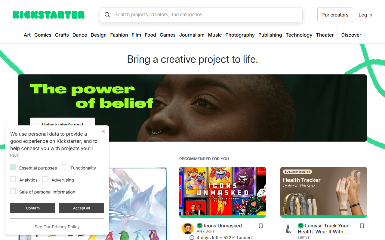 Skysphere sponsor landing page advertised on Skeptoid