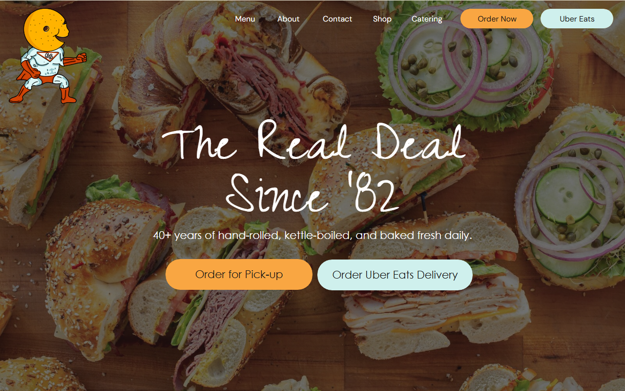Bethesda Bagels sponsor landing page advertised on The Tony Kornheiser Show