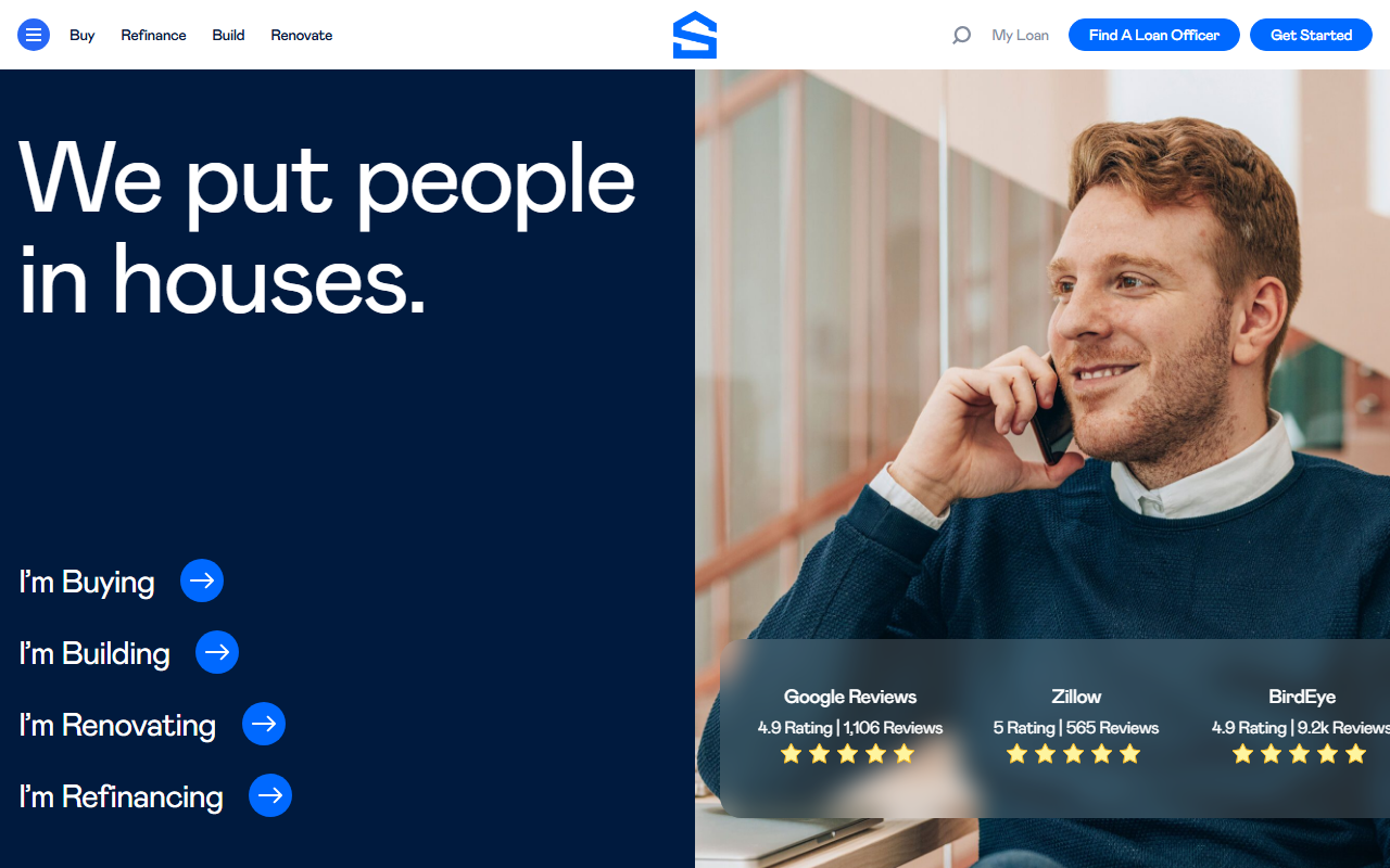 Stockton Mortgage sponsor landing page advertised on KSR
