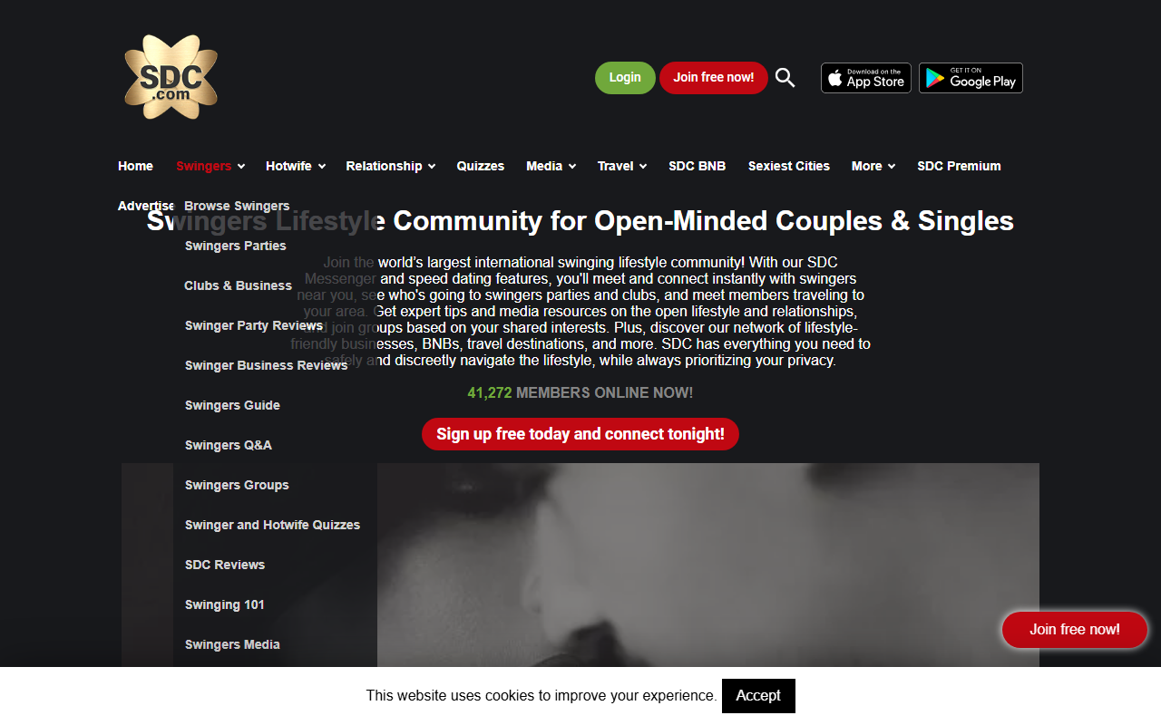 SDC.com sponsor landing page advertised on Strictly Anonymous Confessions