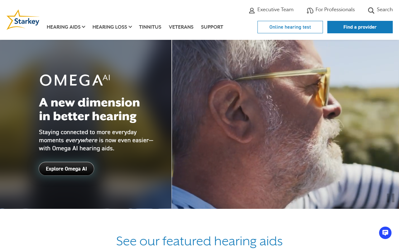 Starkey sponsor landing page advertised on The Power Trip