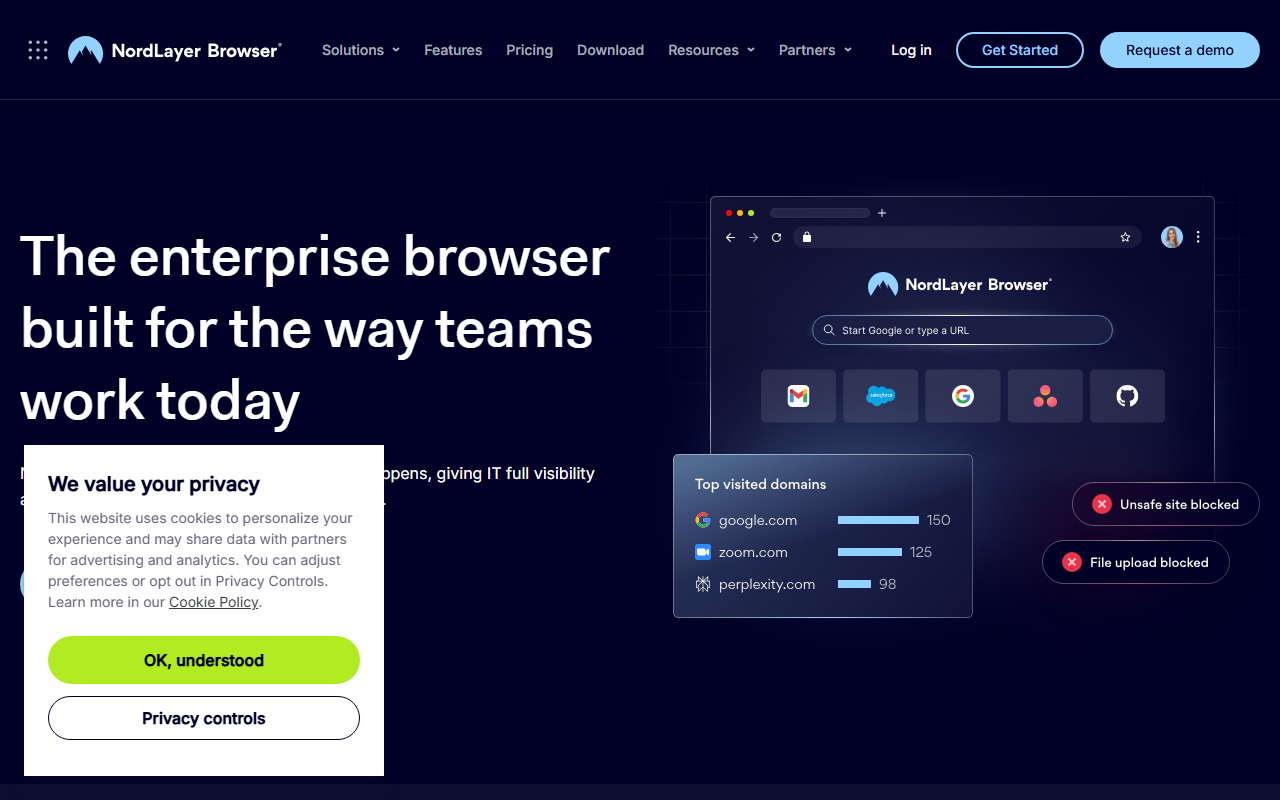 NordLayer sponsor landing page advertised on Mac Geek Gab — Apple Tips, Tricks, and Troubleshooting