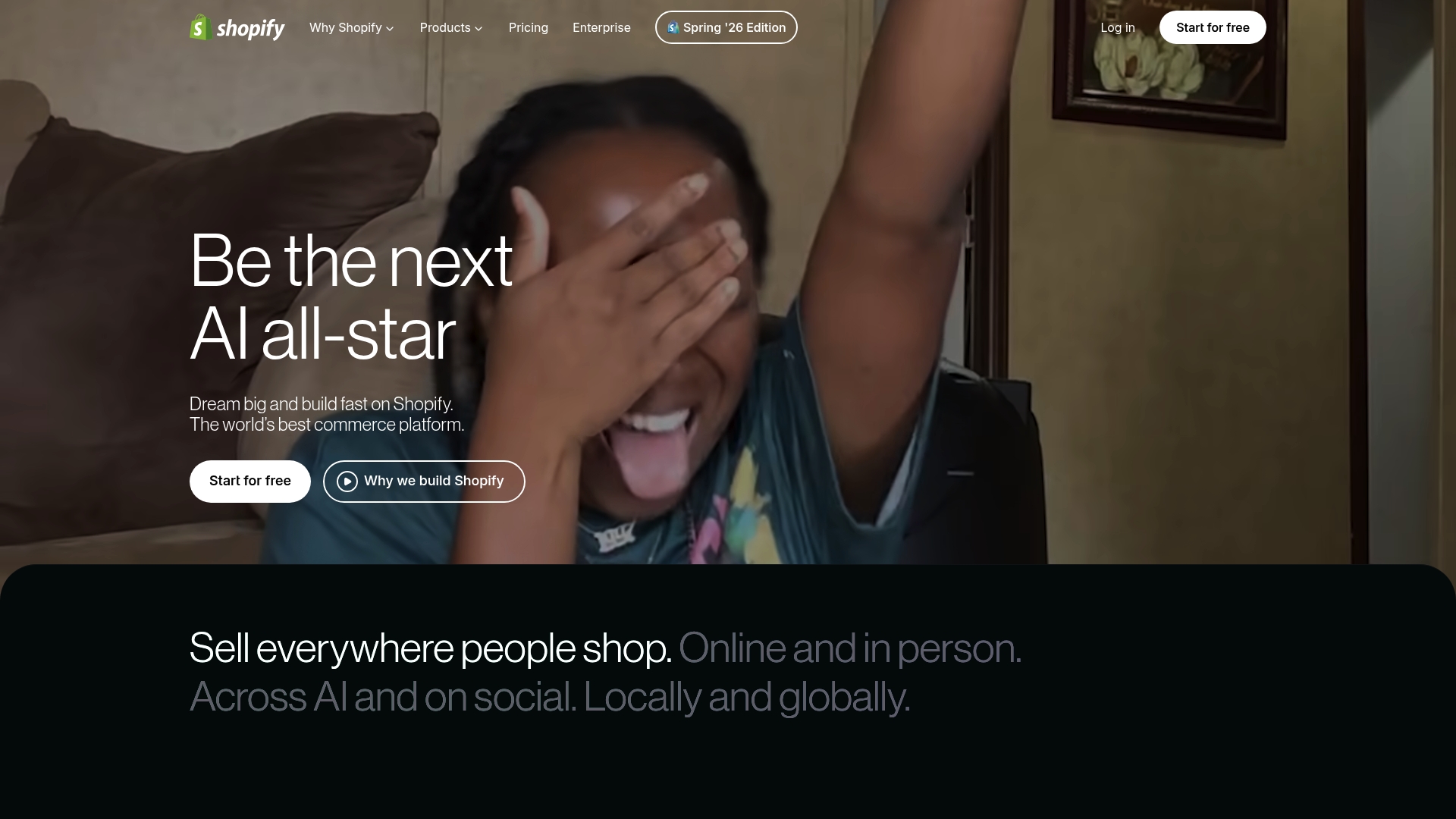 Shopify sponsor landing page advertised on Mac Geek Gab — Apple Tips, Tricks, and Troubleshooting